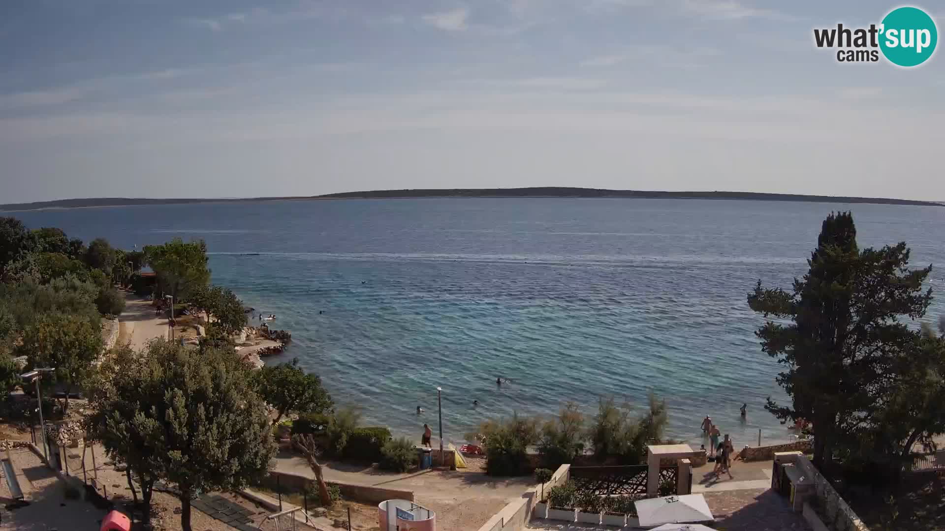 Webcam Plaža Male Mandre – Diretta dalla spiaggia sull’isola di Pag