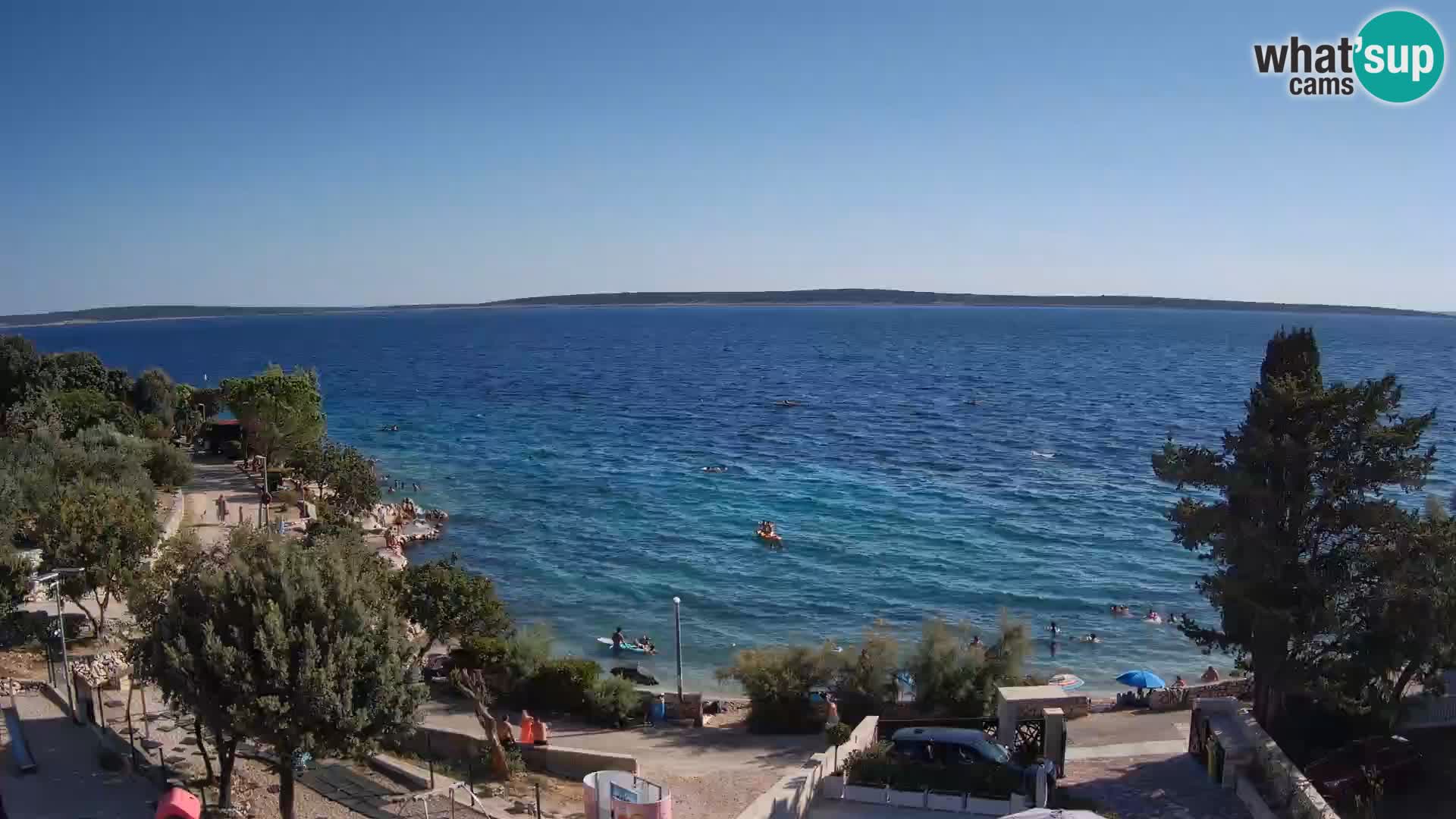 Webcam Plaža Male Mandre – Live View from Pag Island