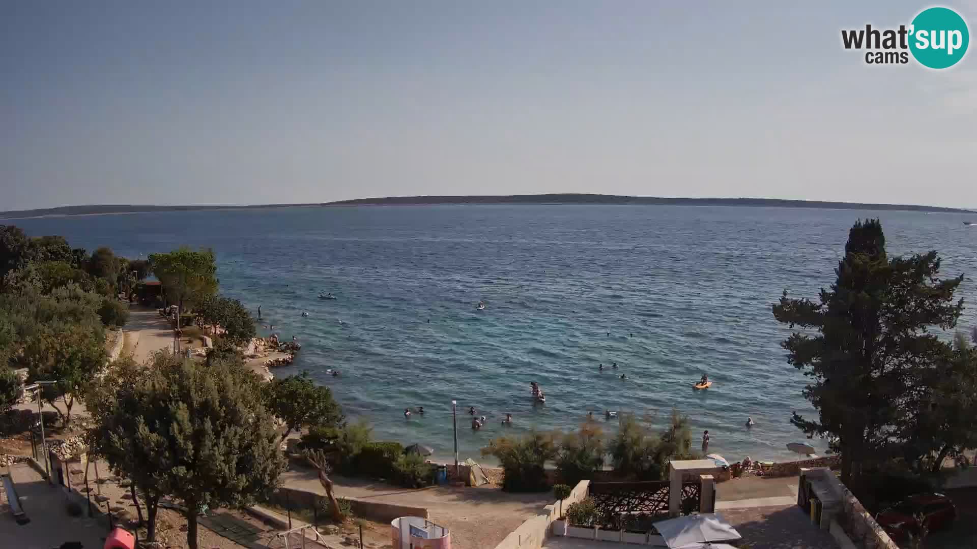 Webcam Plaža Male Mandre – Diretta dalla spiaggia sull’isola di Pag