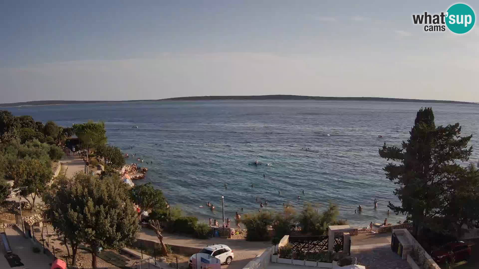 Webcam Strand Male Mandre – Liveblick von der Insel Pag