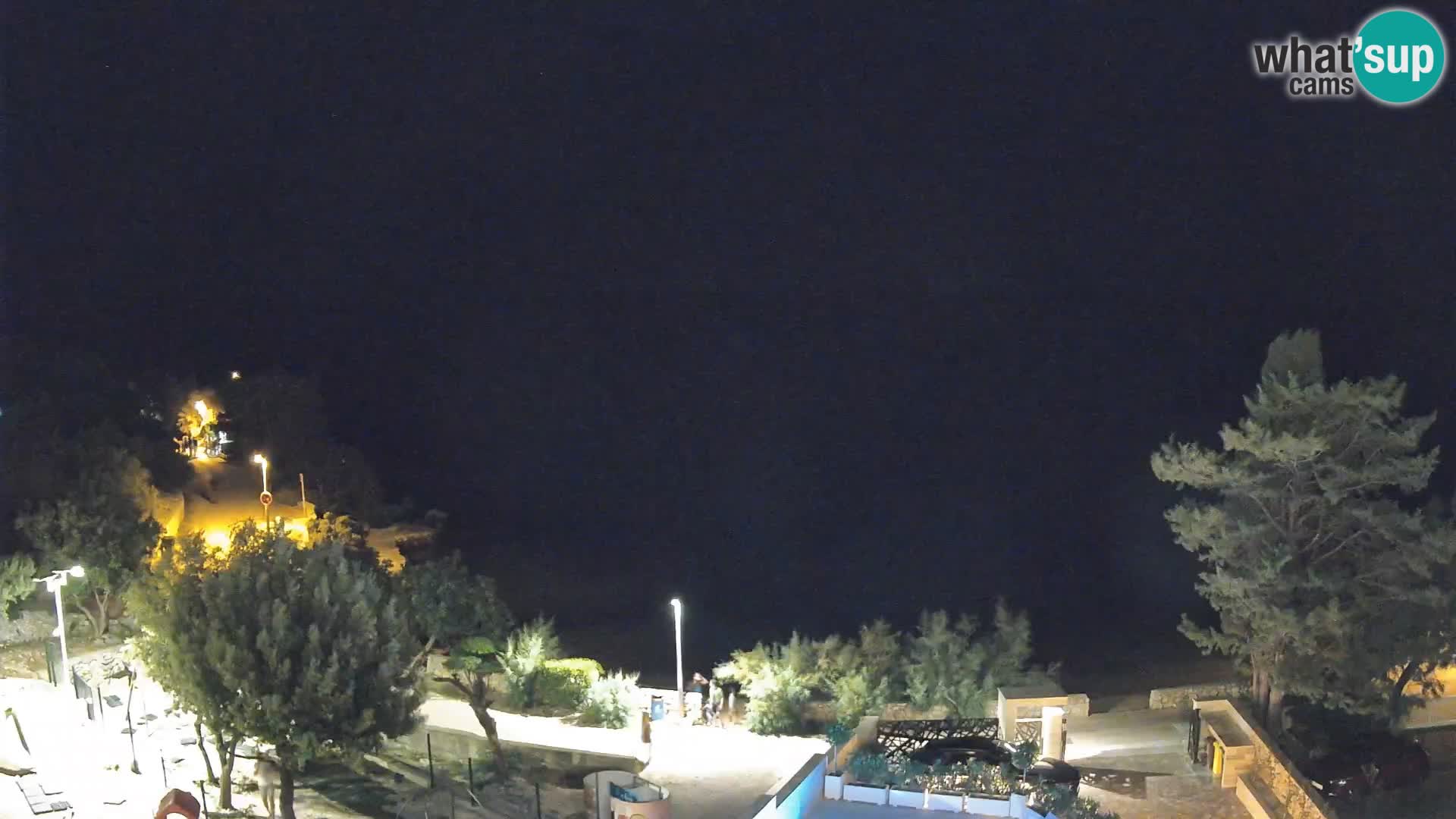 Webcam Plage Male Mandre – Vue en direct depuis l’île de Pag