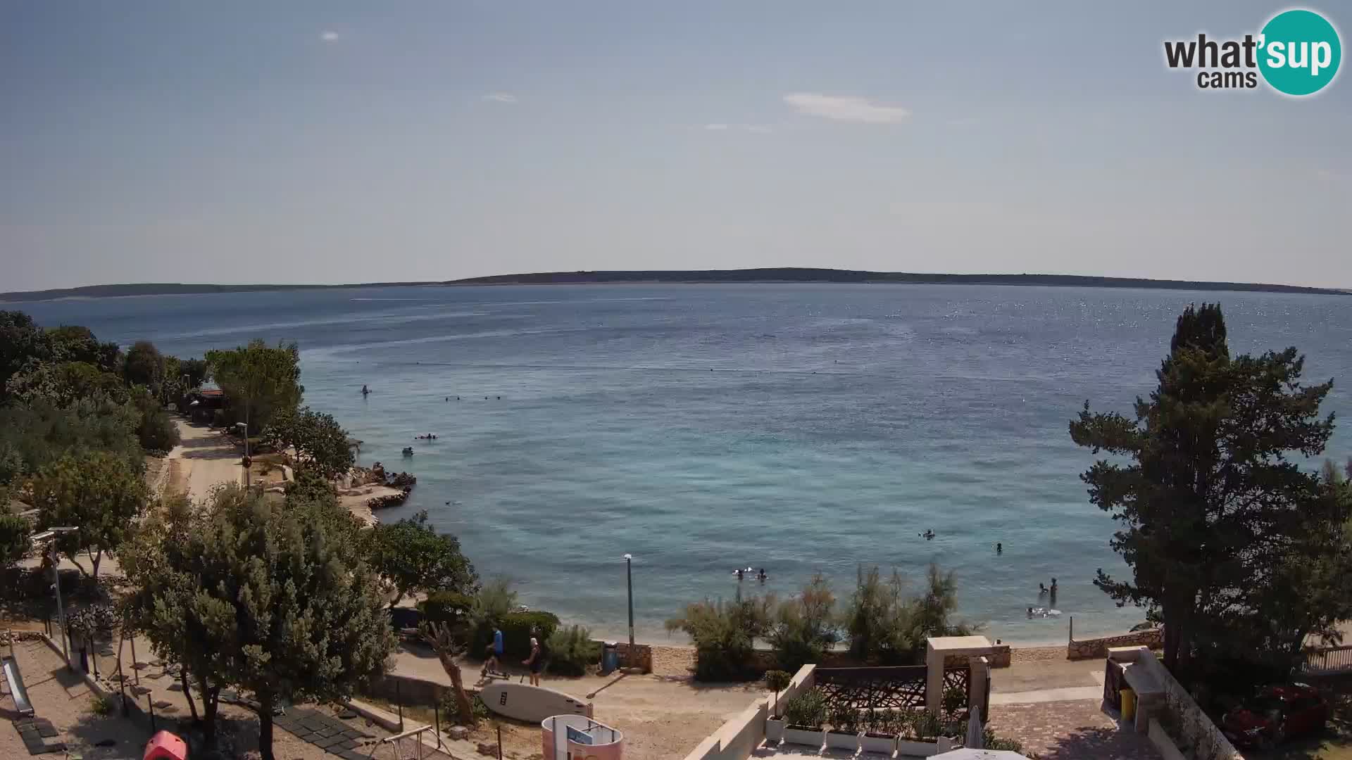 Webcam Plaža Male Mandre – Live View from Pag Island