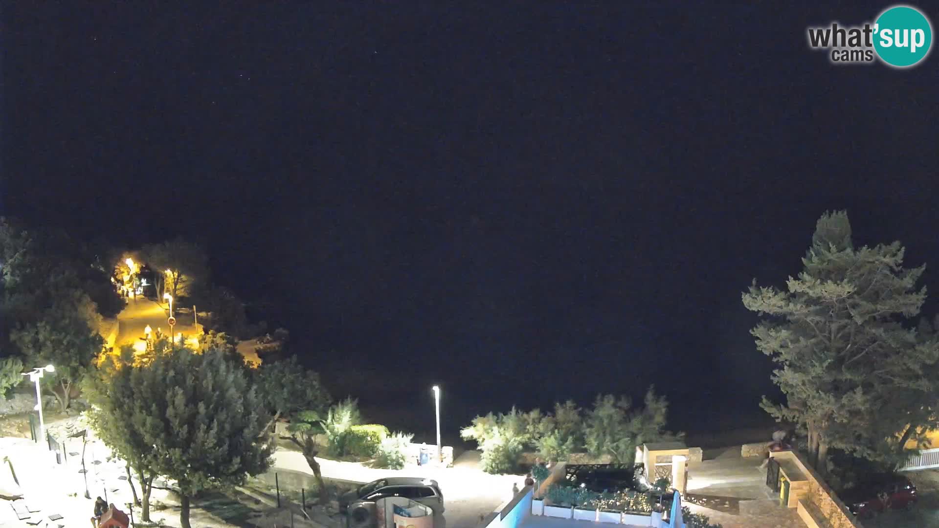 Webcam Plage Male Mandre – Vue en direct depuis l’île de Pag