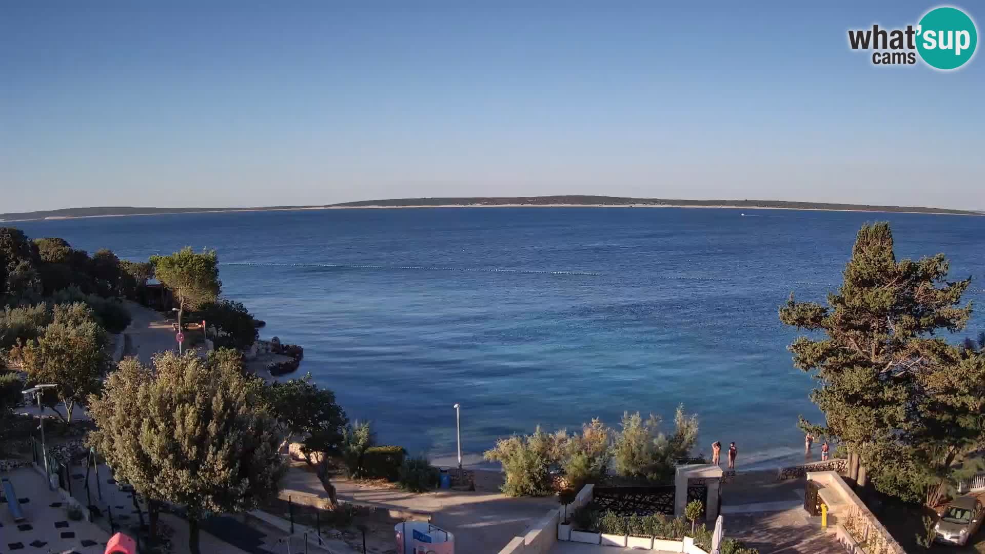 Webcam Strand Male Mandre – Liveblick von der Insel Pag