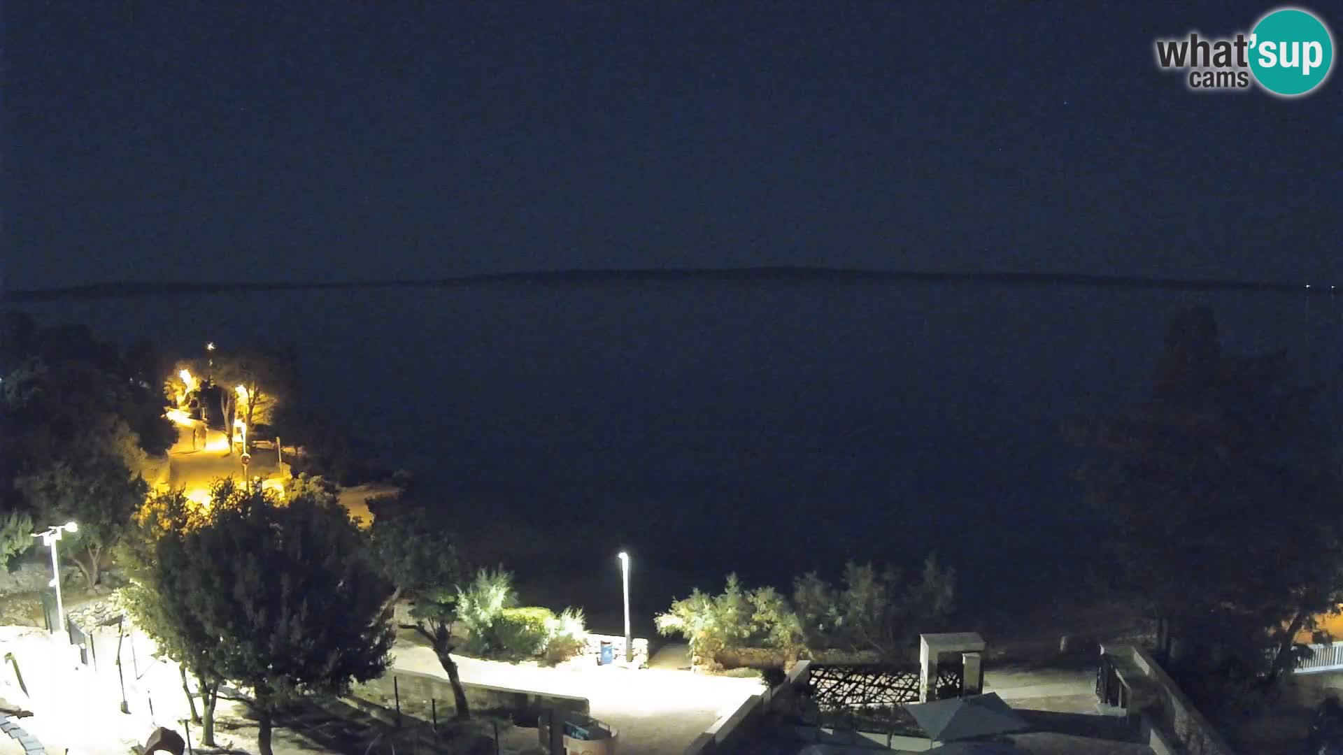 Webcam Plaža Male Mandre – Diretta dalla spiaggia sull’isola di Pag