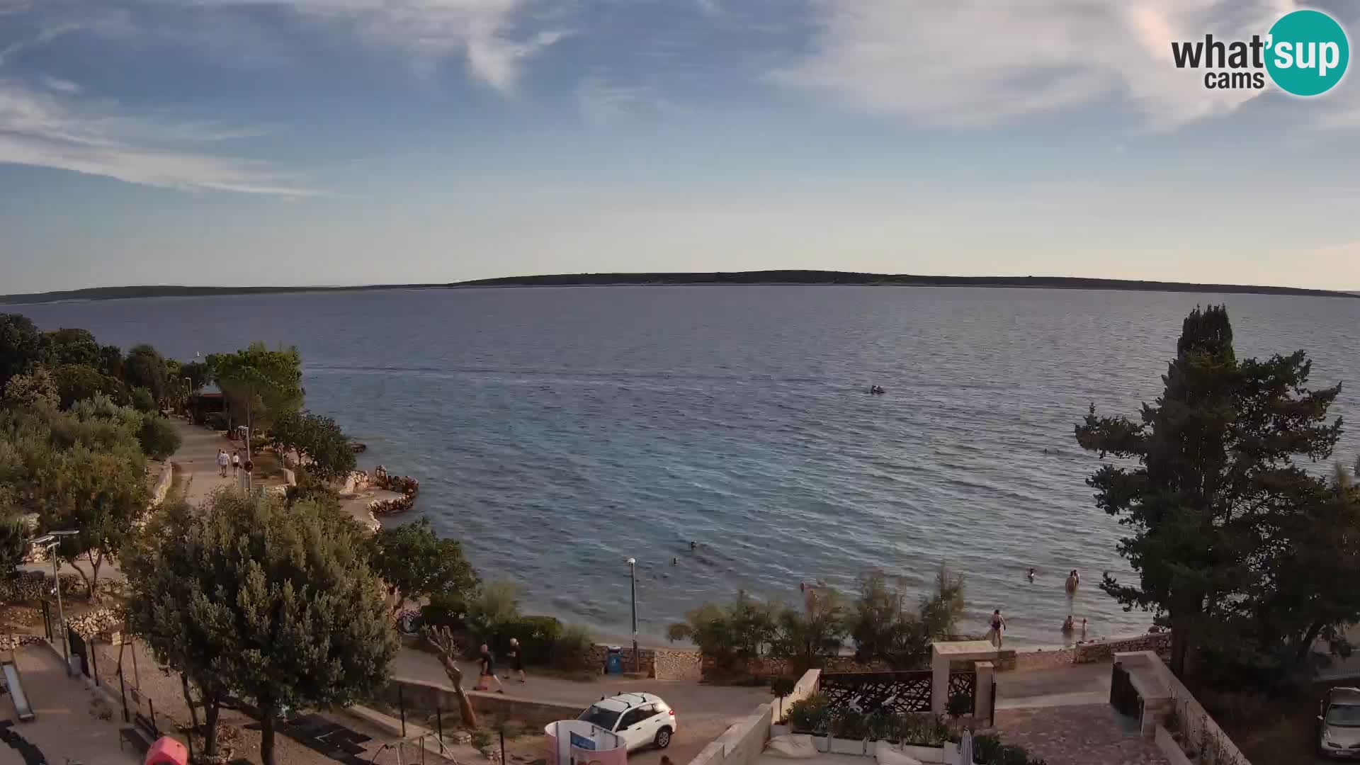 Webcam Plaža Male Mandre – Live View from Pag Island