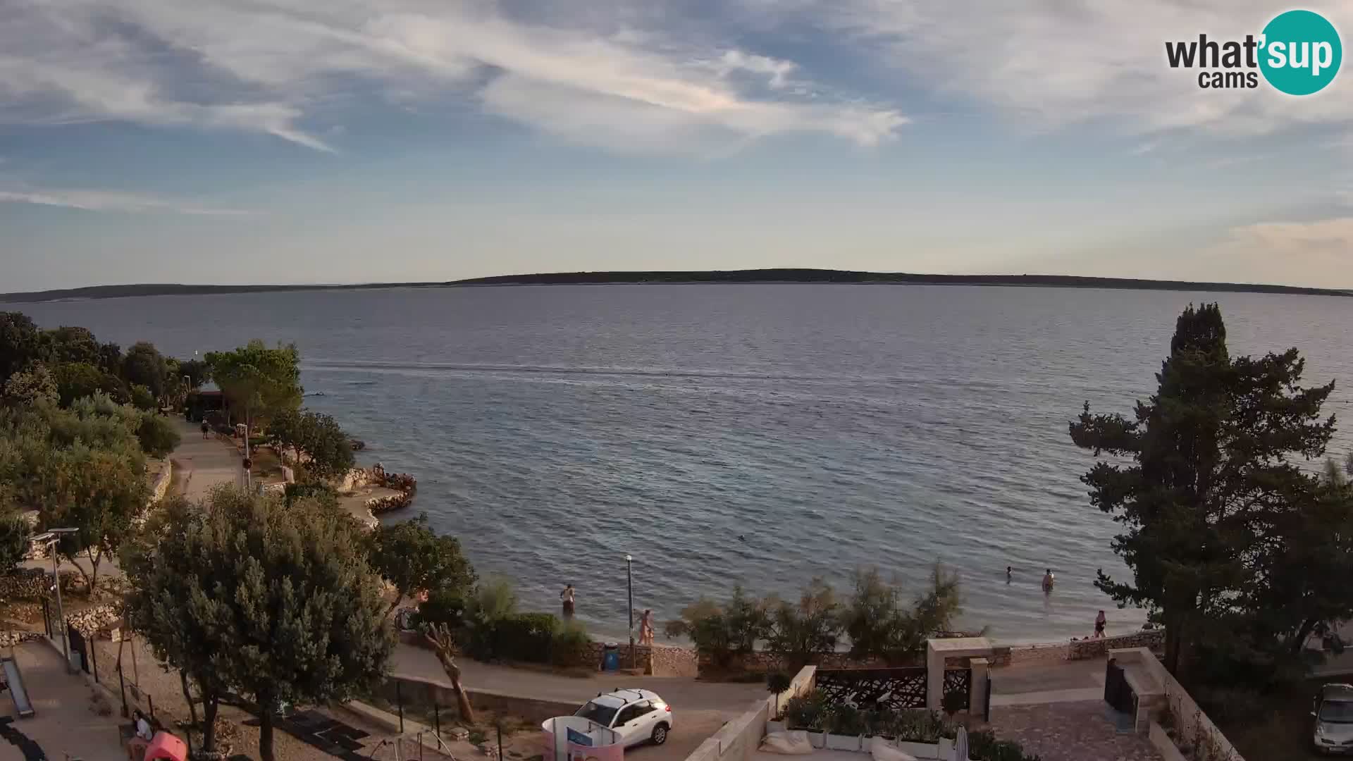 Webcam Strand Male Mandre – Liveblick von der Insel Pag