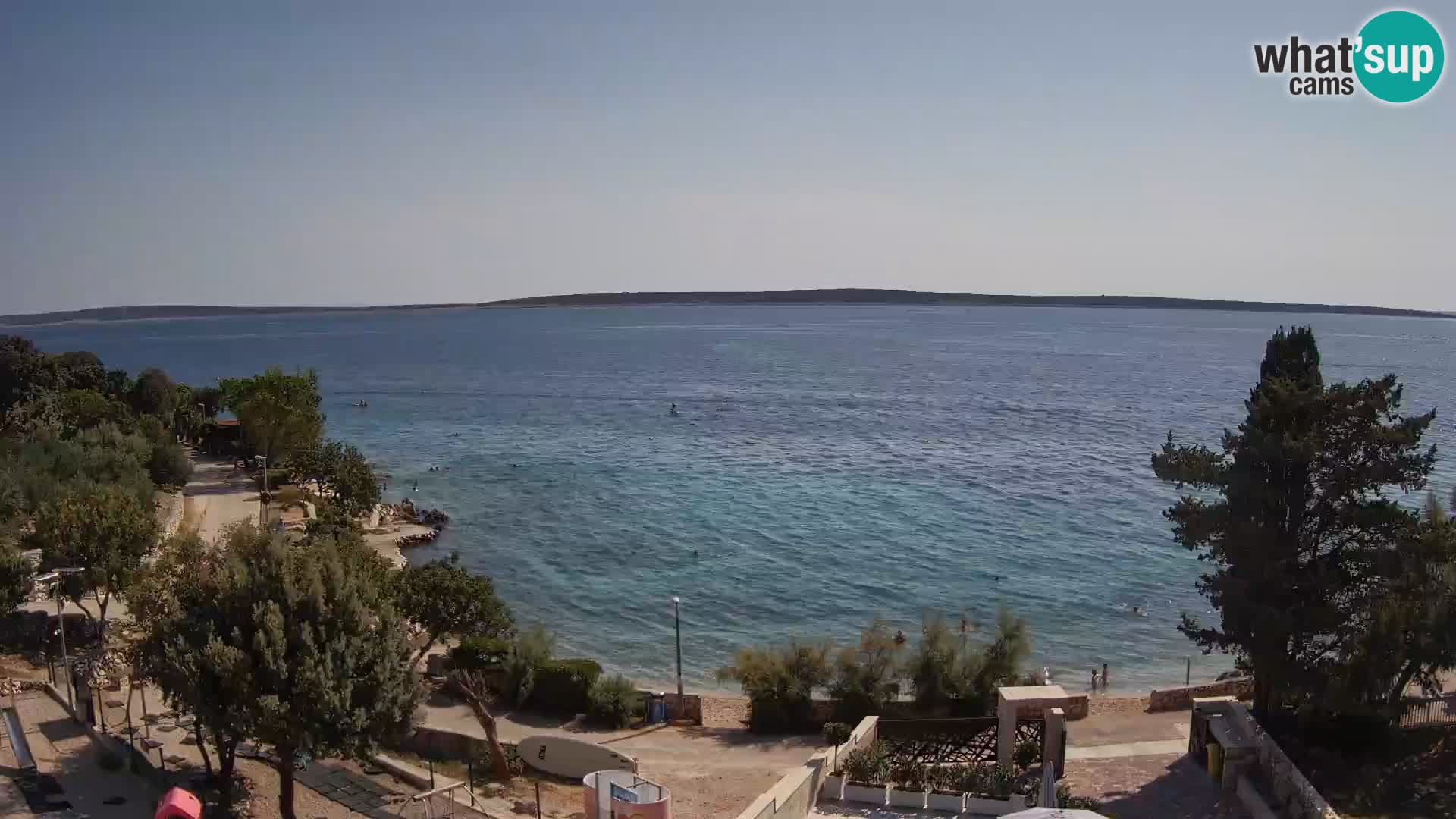 Webcam Plaža Male Mandre – Live View from Pag Island