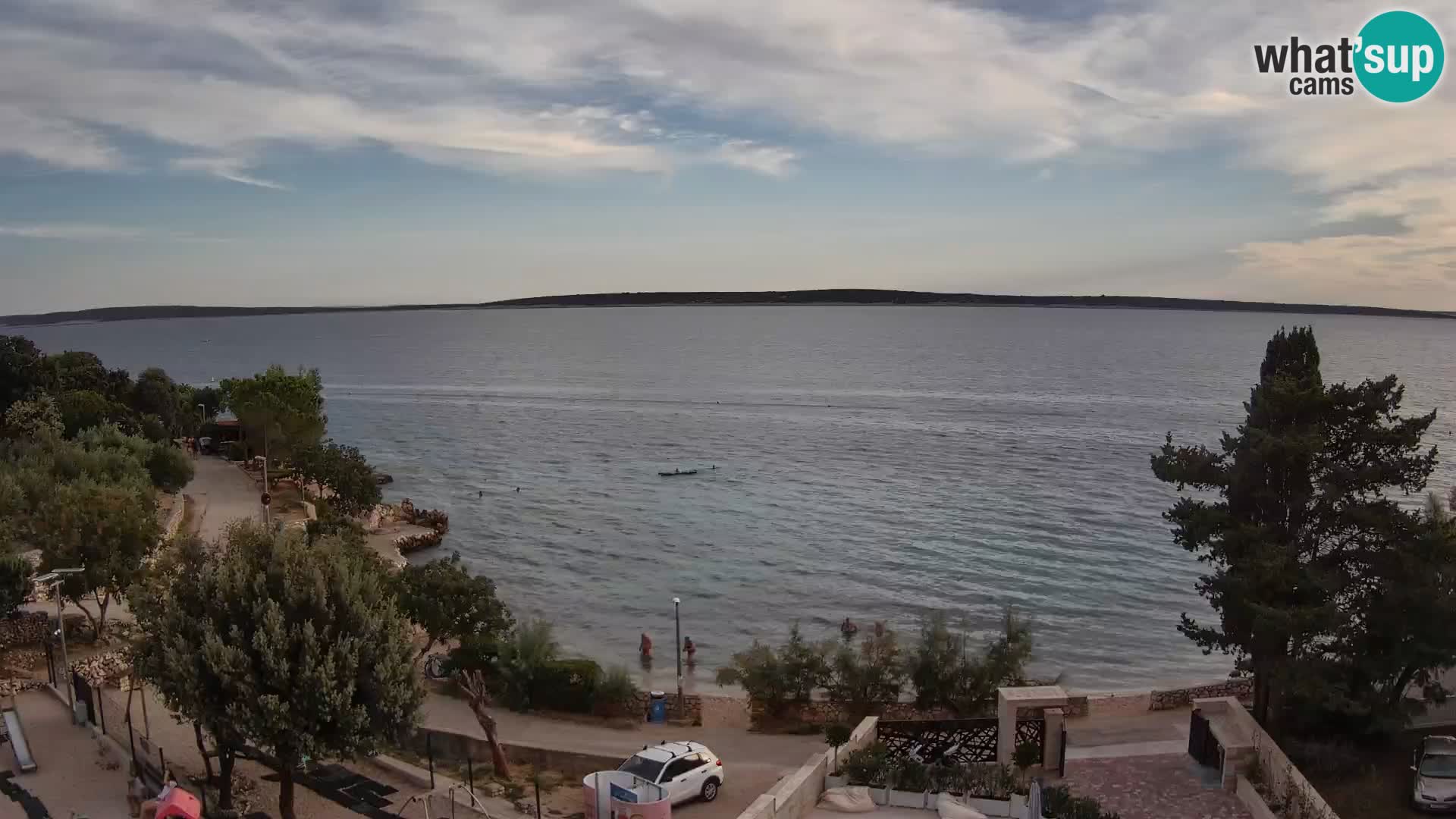 Webcam Plaža Male Mandre – Diretta dalla spiaggia sull’isola di Pag