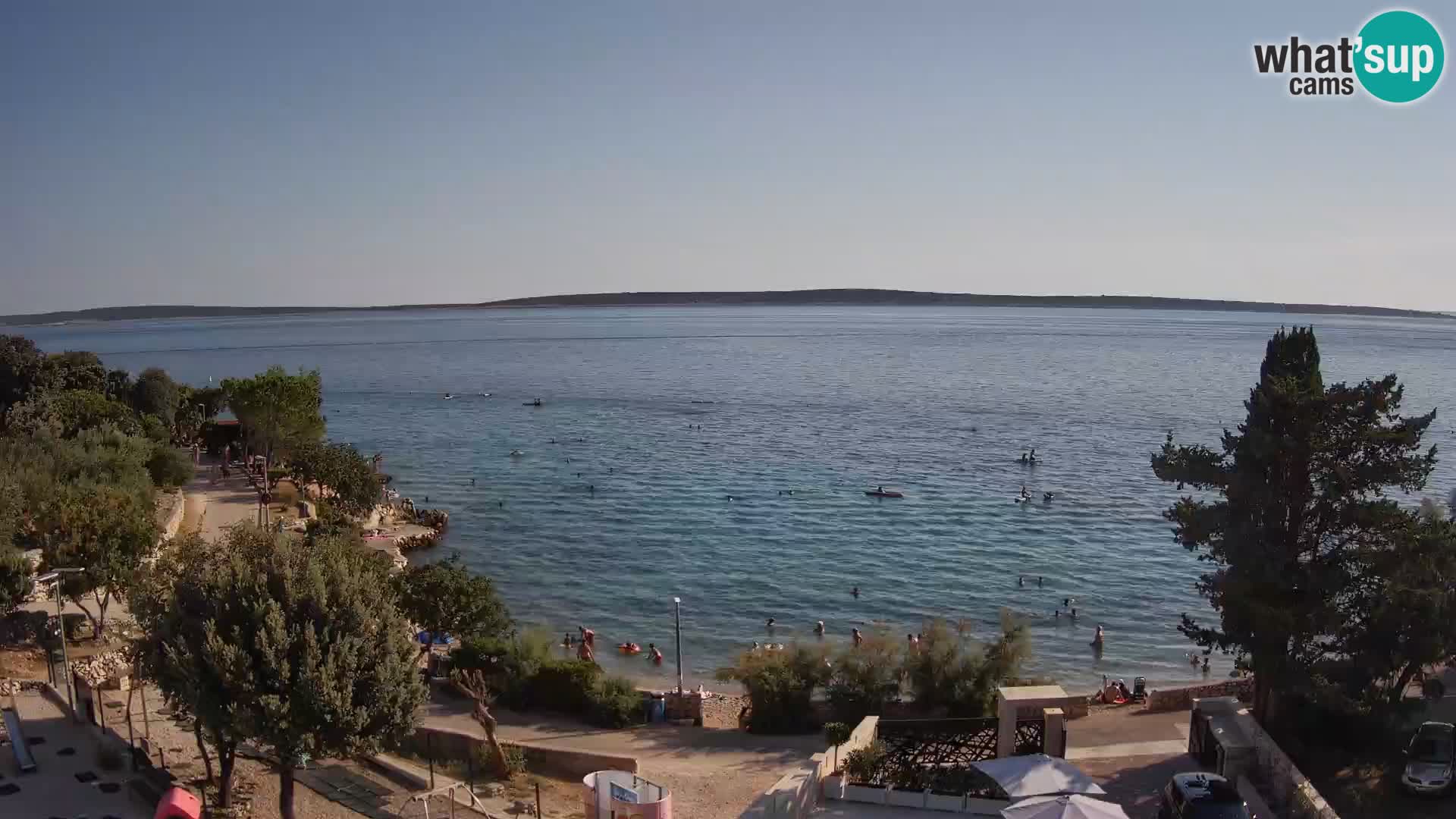 Webcam Plaža Male Mandre – Diretta dalla spiaggia sull’isola di Pag