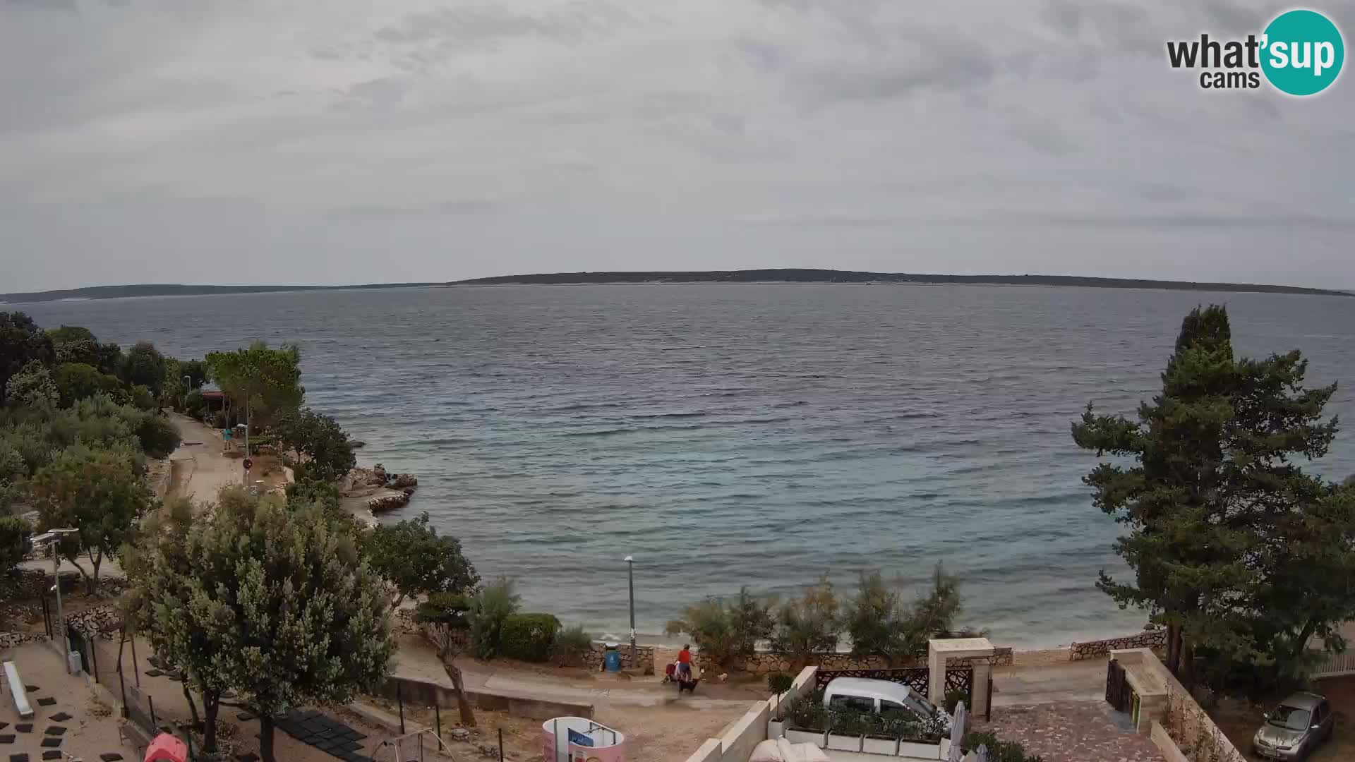 Webcam Plaža Male Mandre – Diretta dalla spiaggia sull’isola di Pag