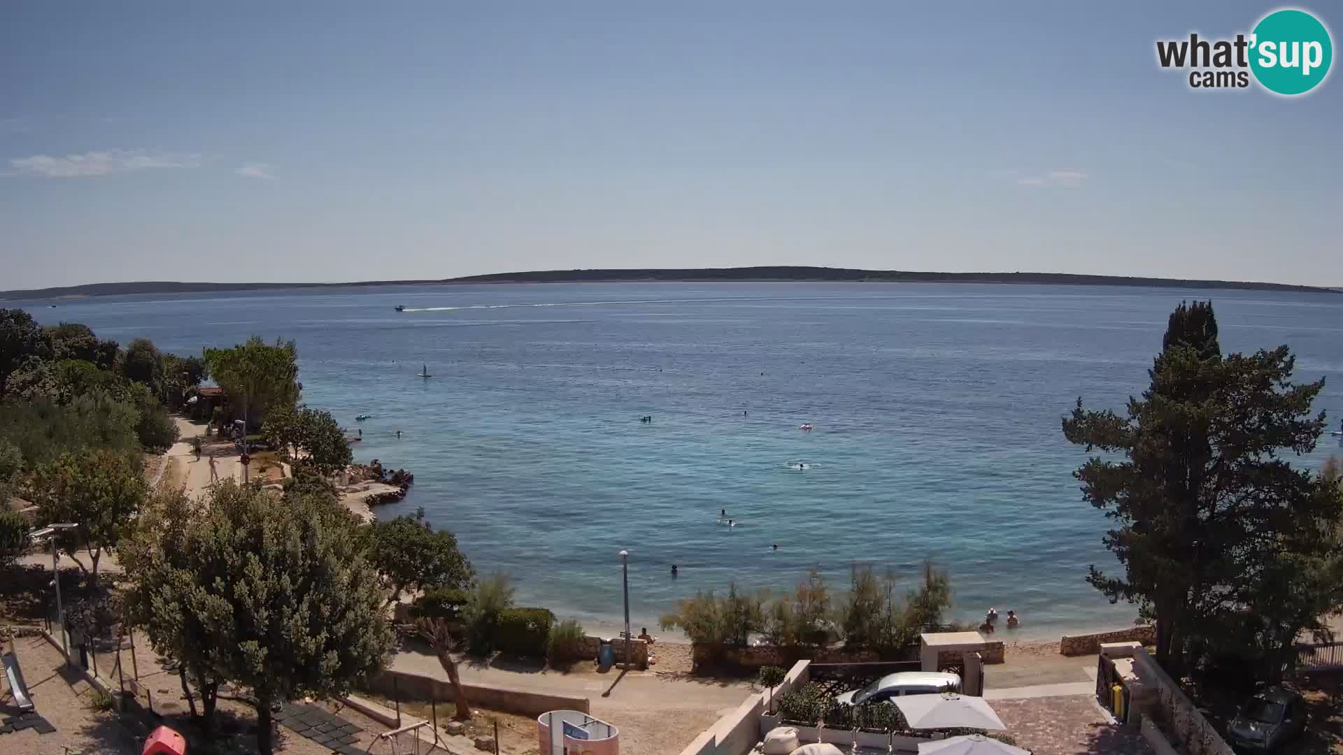 Webcam Plaža Male Mandre – Live View from Pag Island