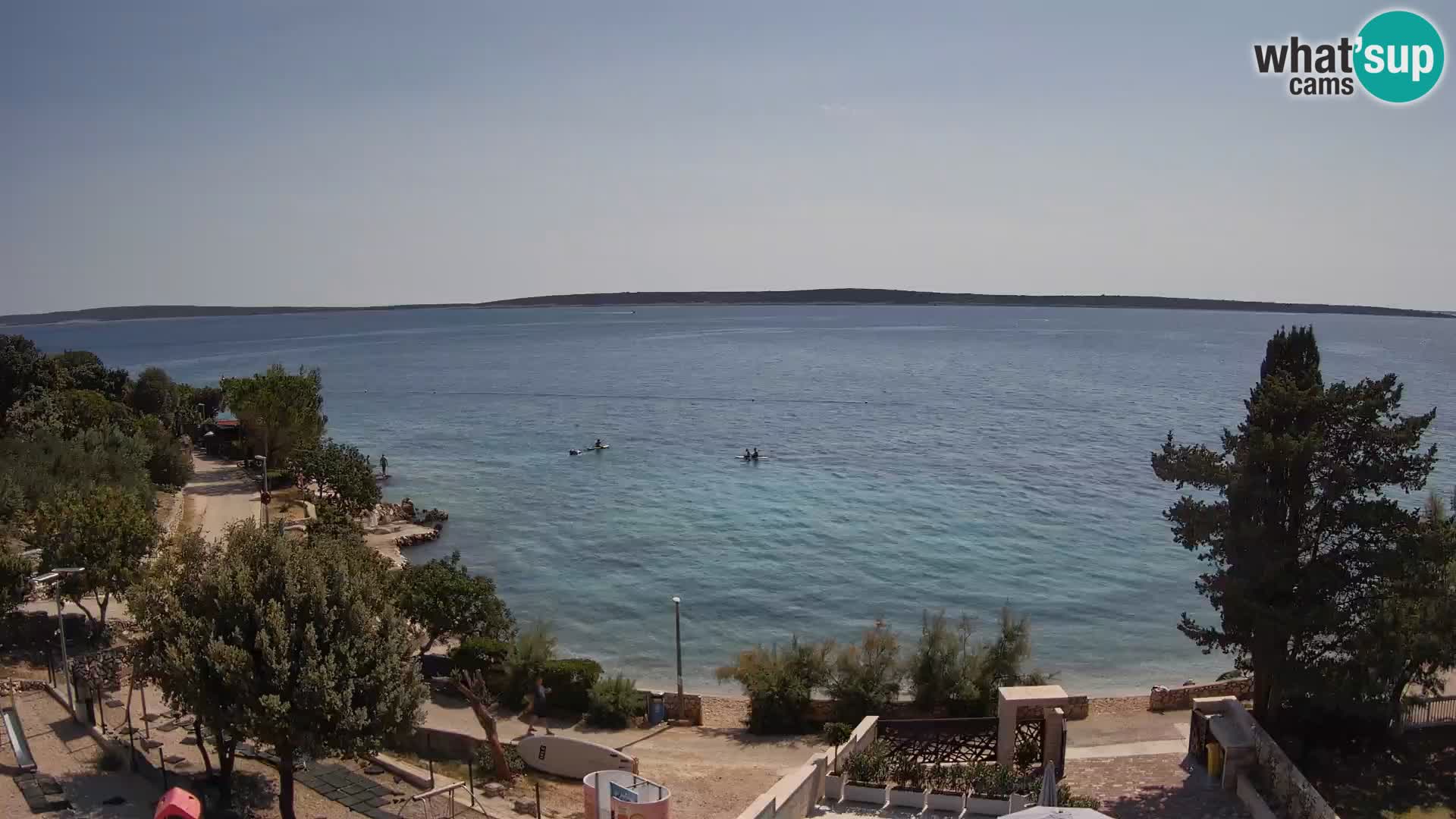 Webcam Strand Male Mandre – Liveblick von der Insel Pag