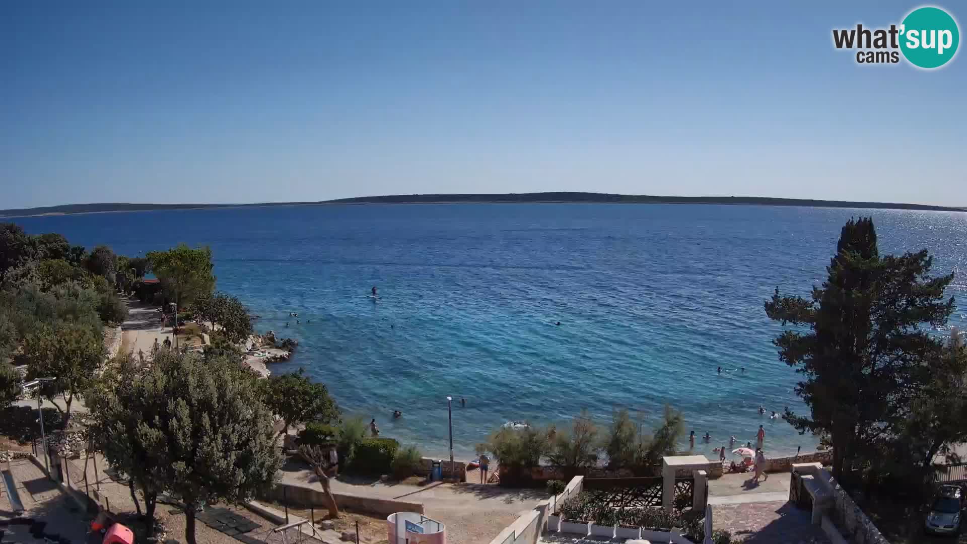 Webcam Plaža Male Mandre – Live View from Pag Island