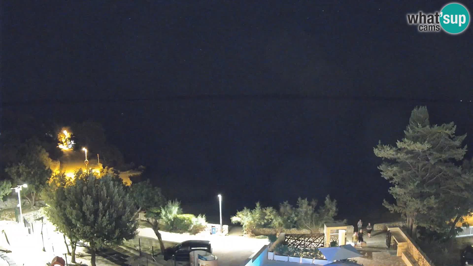 Webcam Strand Male Mandre – Liveblick von der Insel Pag