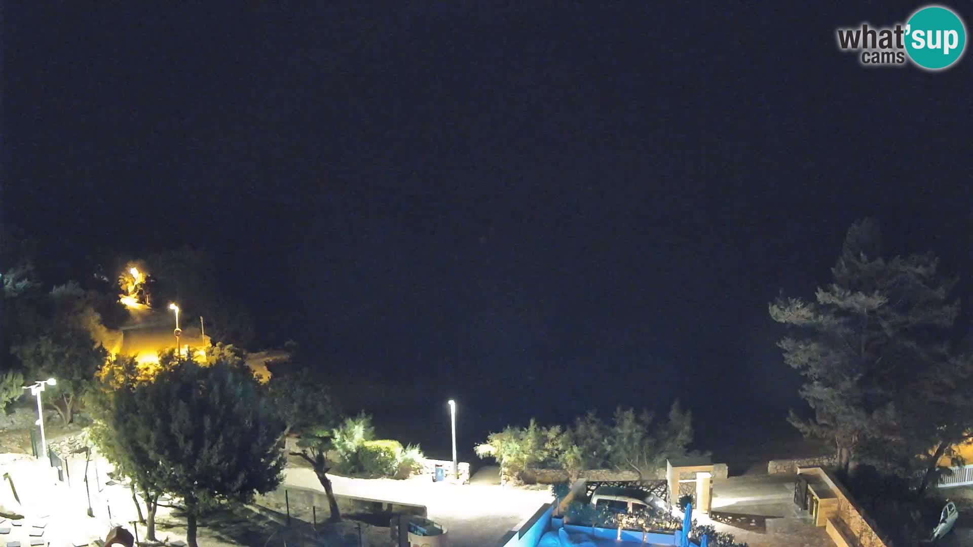 Webcam Plaža Male Mandre – Diretta dalla spiaggia sull’isola di Pag