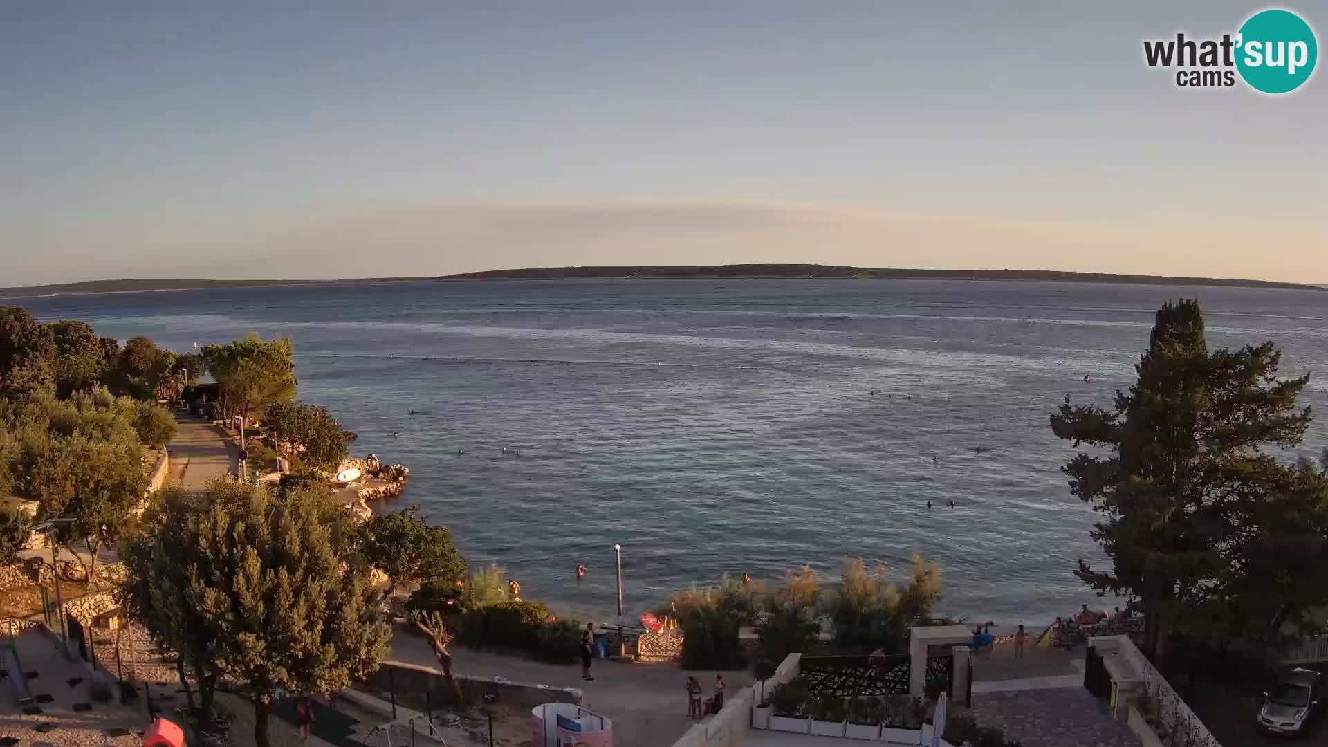 Webcam Plaža Male Mandre – Live View from Pag Island