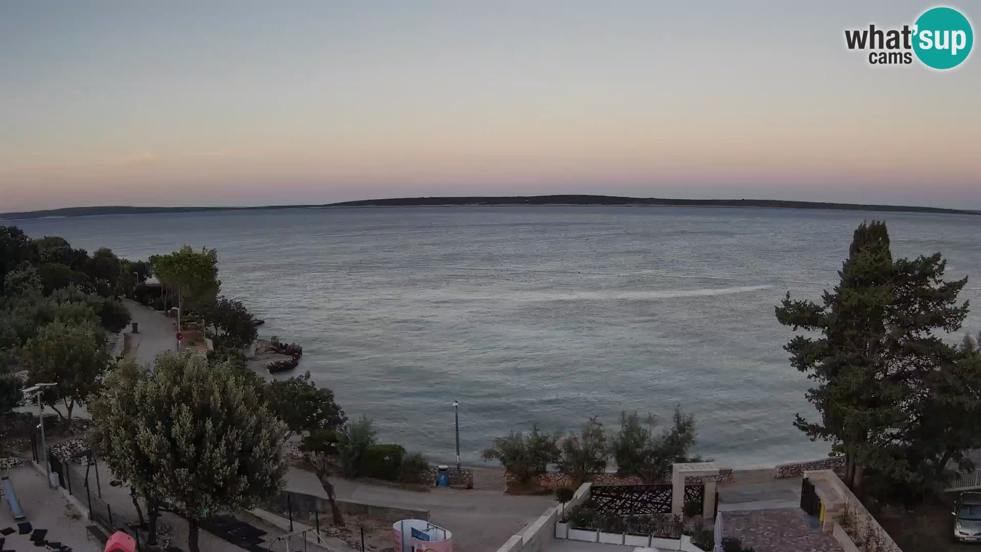Webcam Plaža Male Mandre – Live View from Pag Island