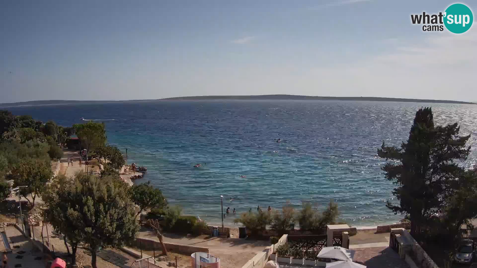 Webcam Plaža Male Mandre – Live View from Pag Island