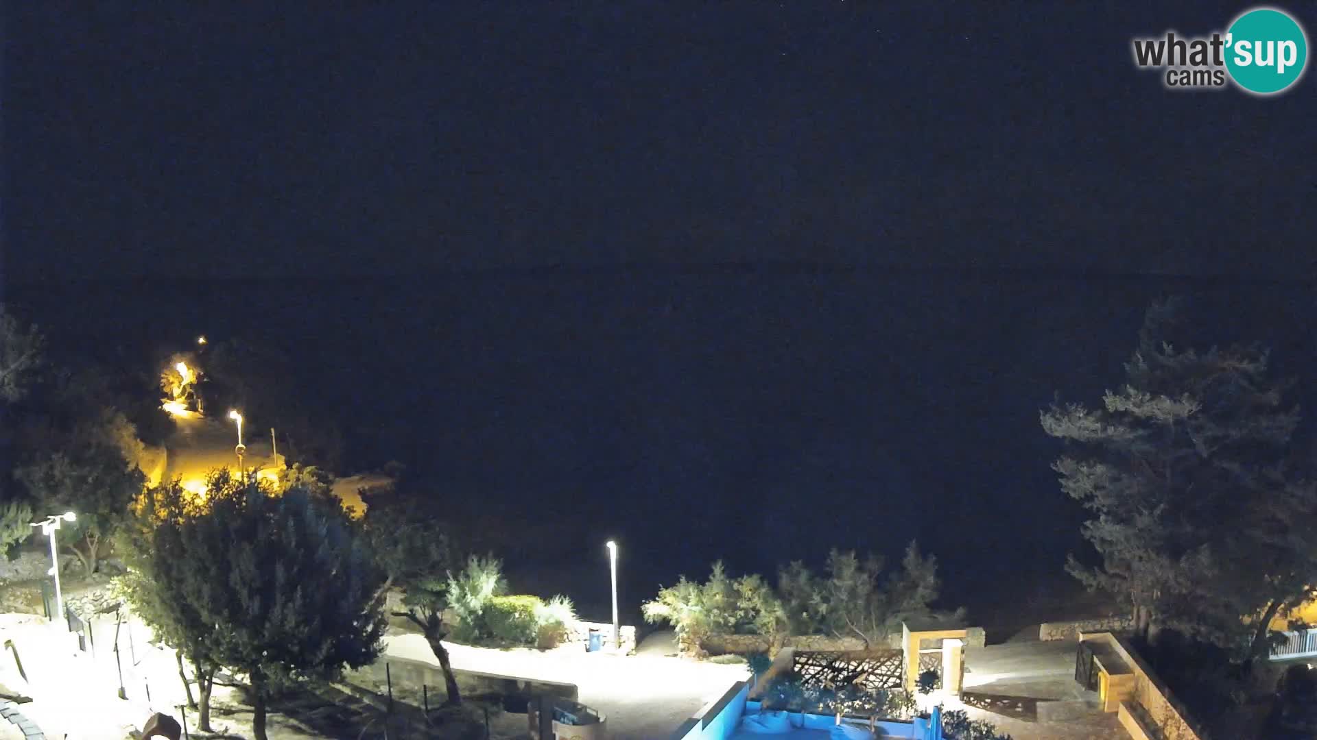 Webcam Plaža Male Mandre – Live View from Pag Island