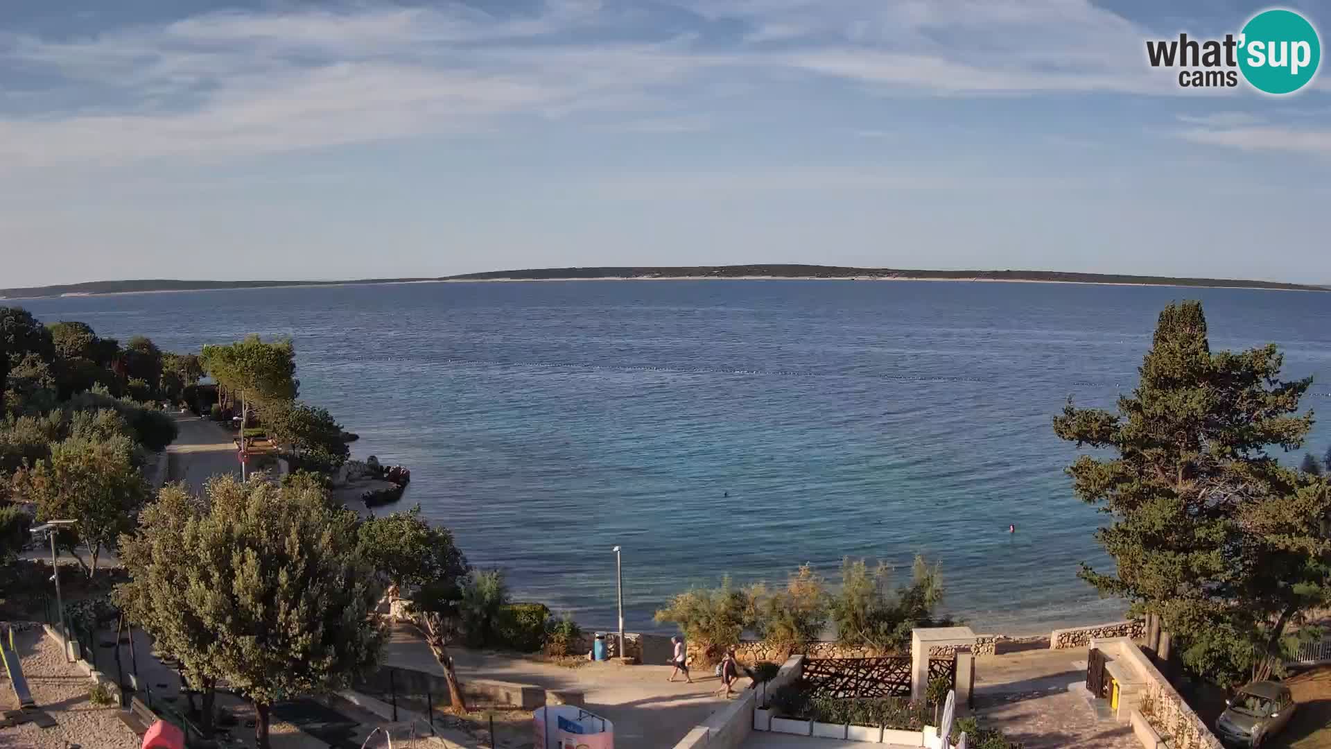 Webcam Plaža Male Mandre – Live View from Pag Island