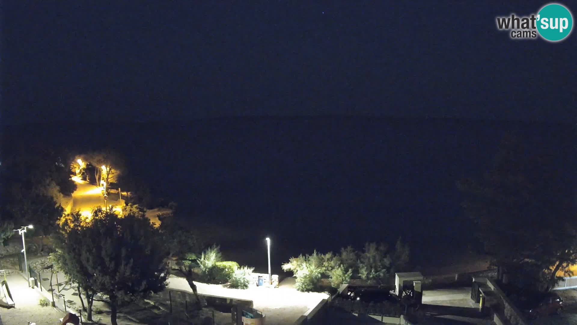 Webcam Strand Male Mandre – Liveblick von der Insel Pag