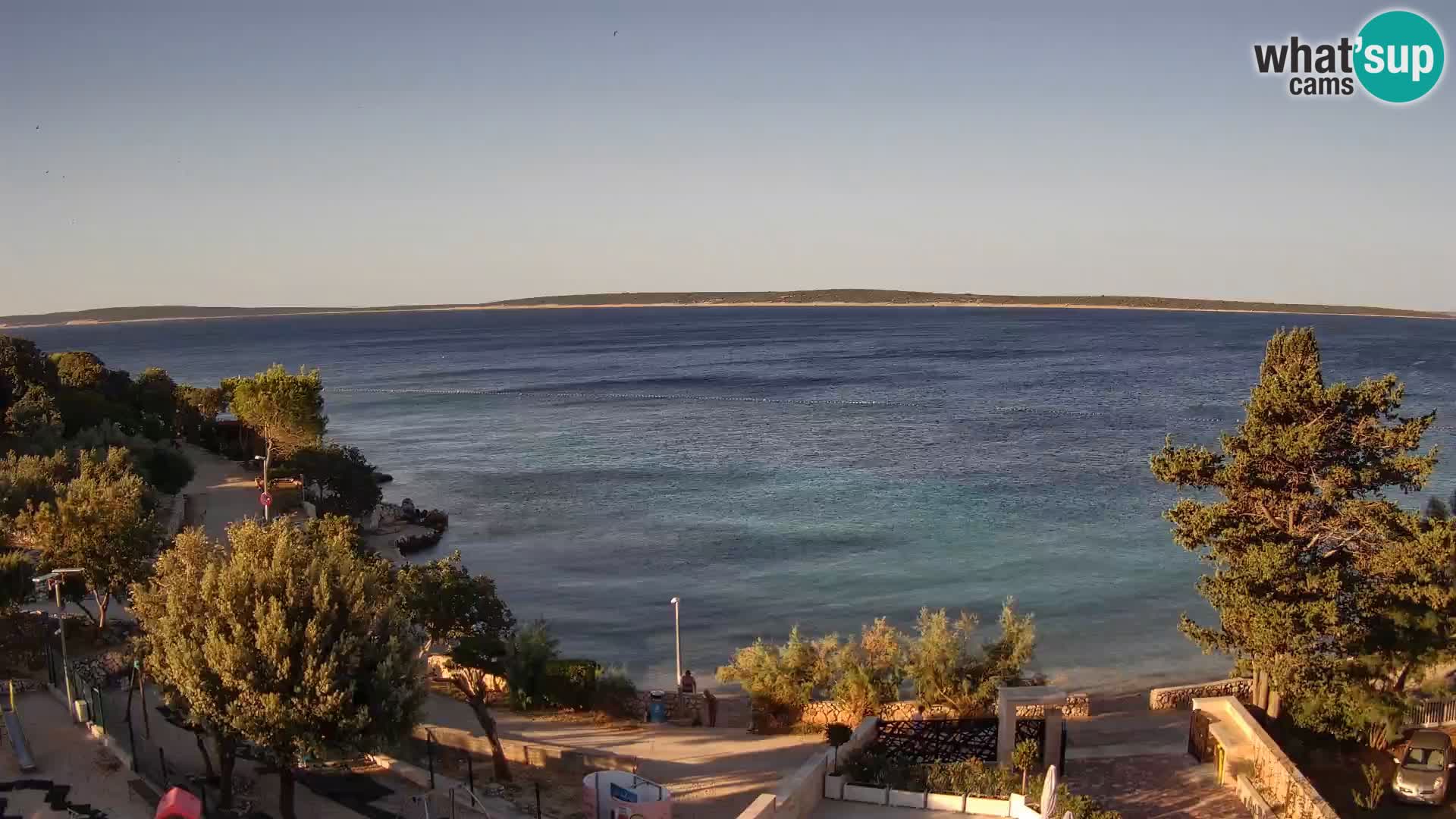 Webcam Plaža Male Mandre – Live View from Pag Island