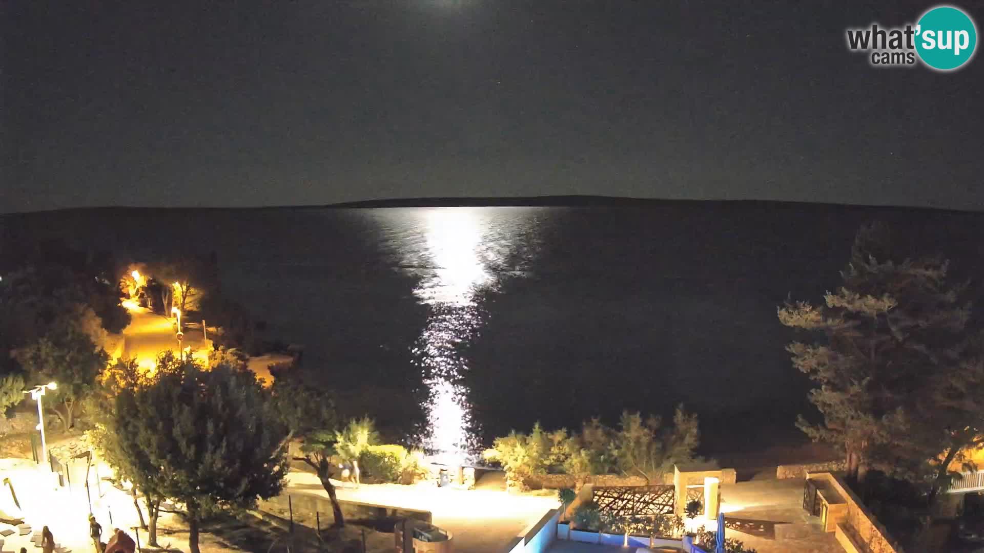 Webcam Plaža Male Mandre – Diretta dalla spiaggia sull’isola di Pag