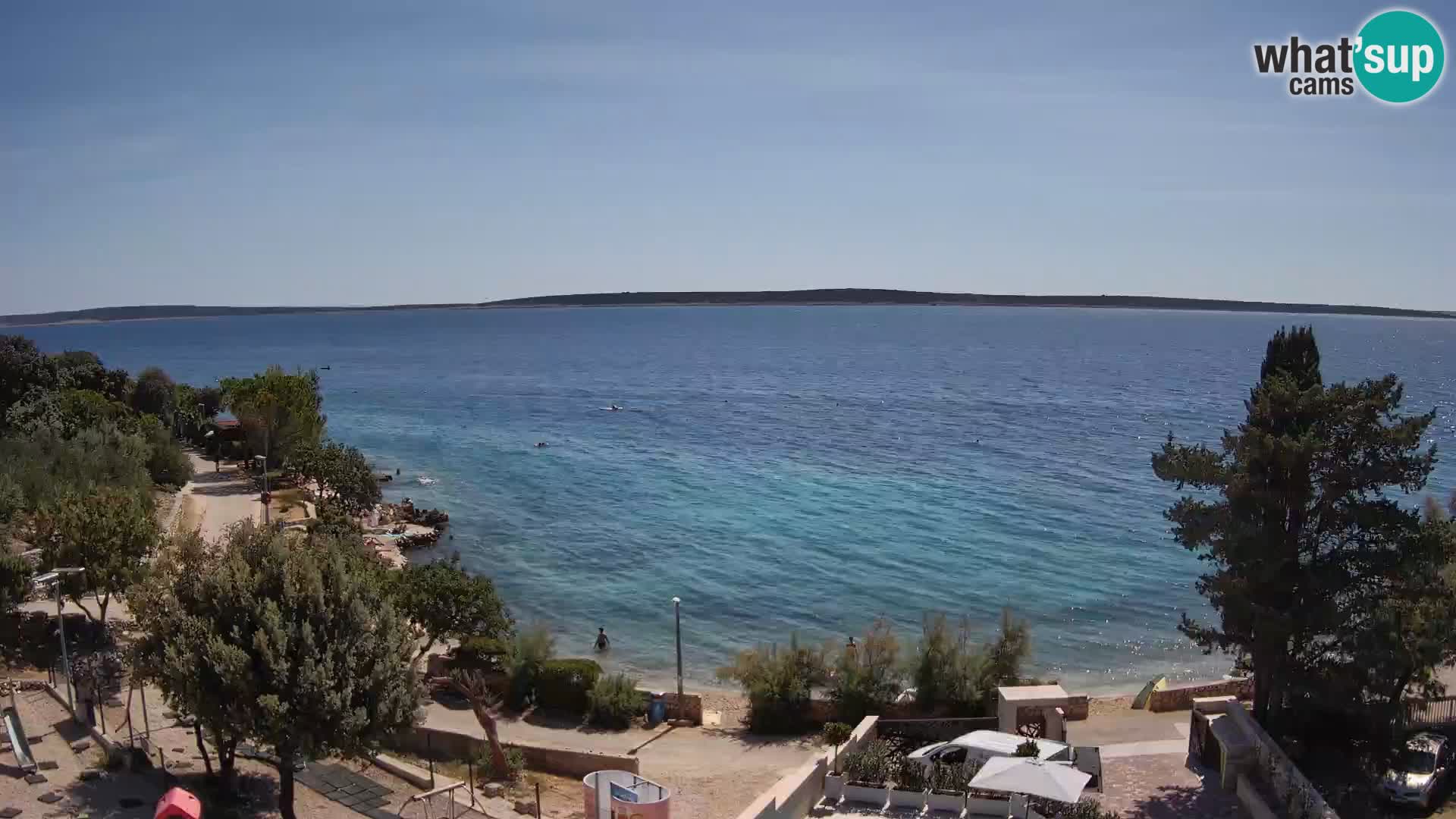 Webcam Plaža Male Mandre – Live View from Pag Island