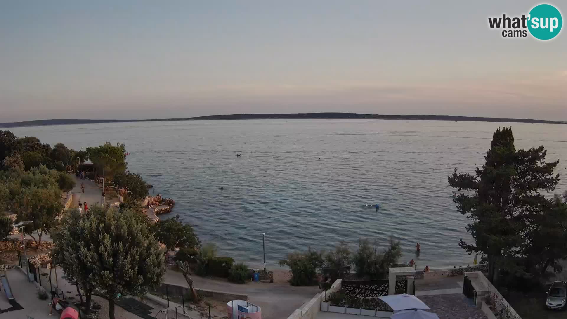 Webcam Plaža Male Mandre – Diretta dalla spiaggia sull’isola di Pag