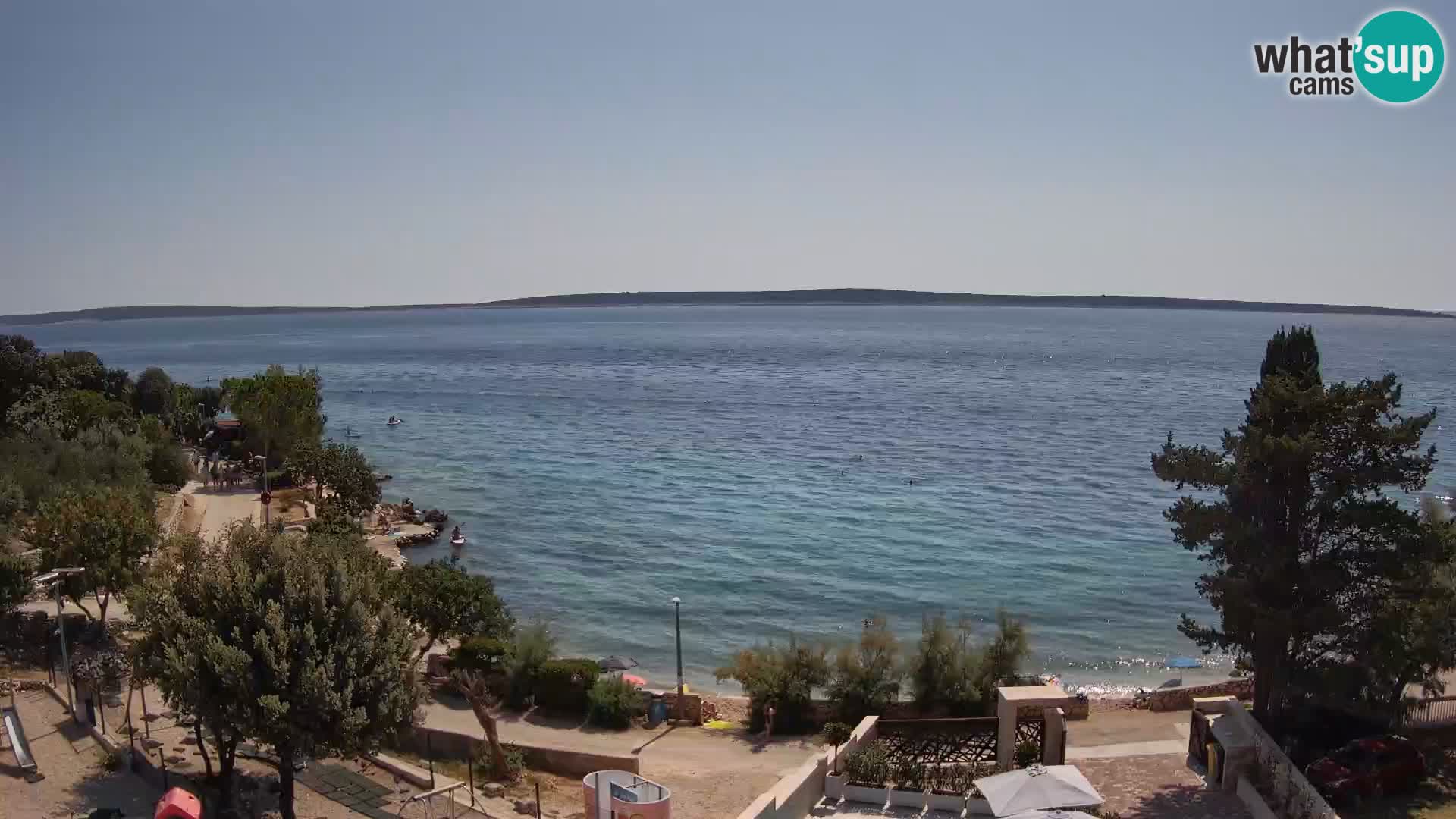 Webcam Plaža Male Mandre – Live View from Pag Island