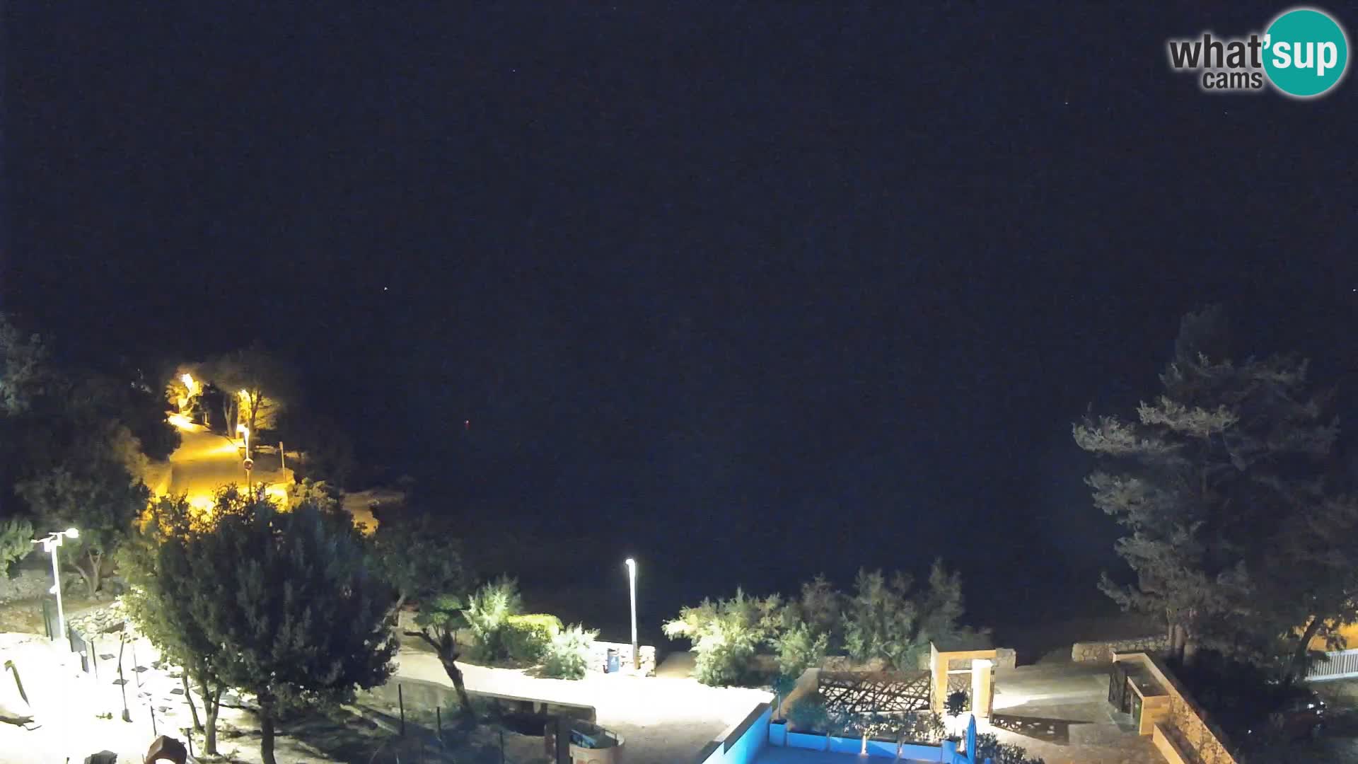 Webcam Strand Male Mandre – Liveblick von der Insel Pag