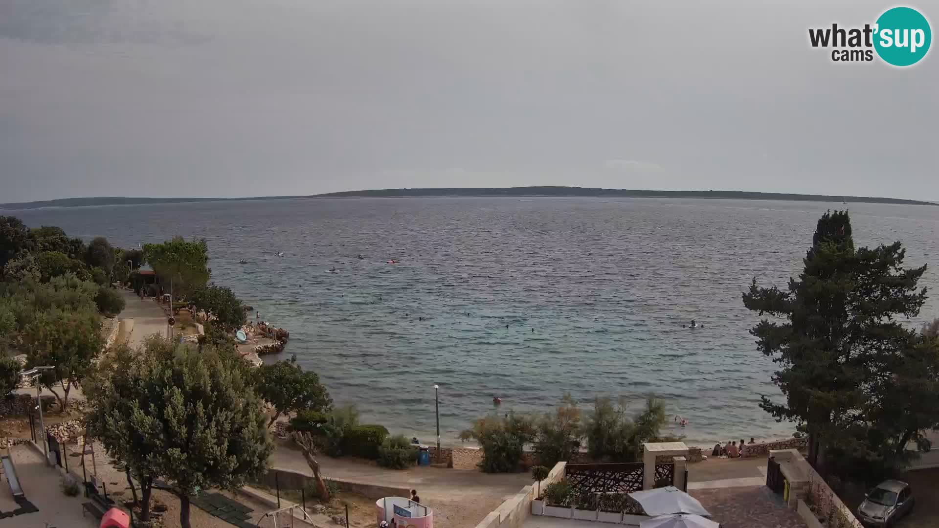 Webcam Plaža Male Mandre – Diretta dalla spiaggia sull’isola di Pag