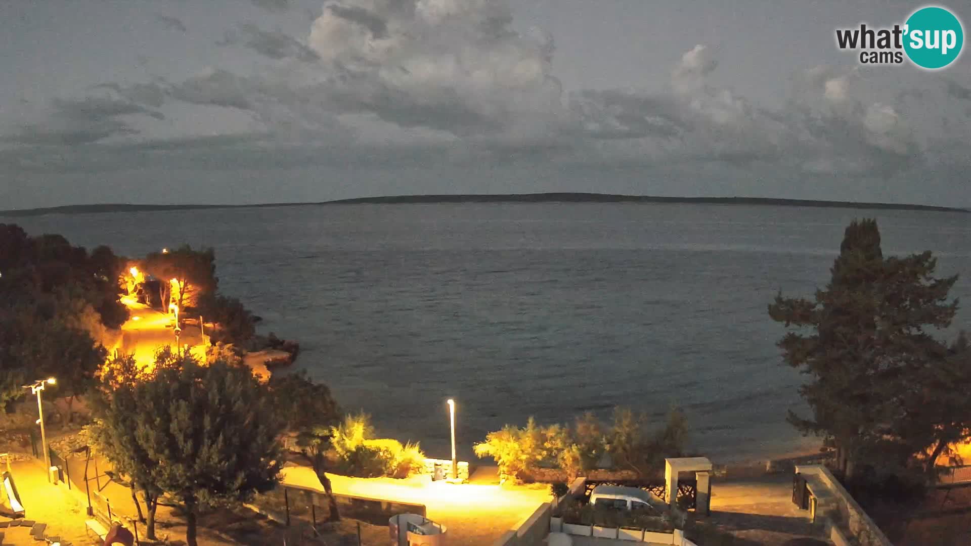 Webcam Plaža Male Mandre – Live View from Pag Island