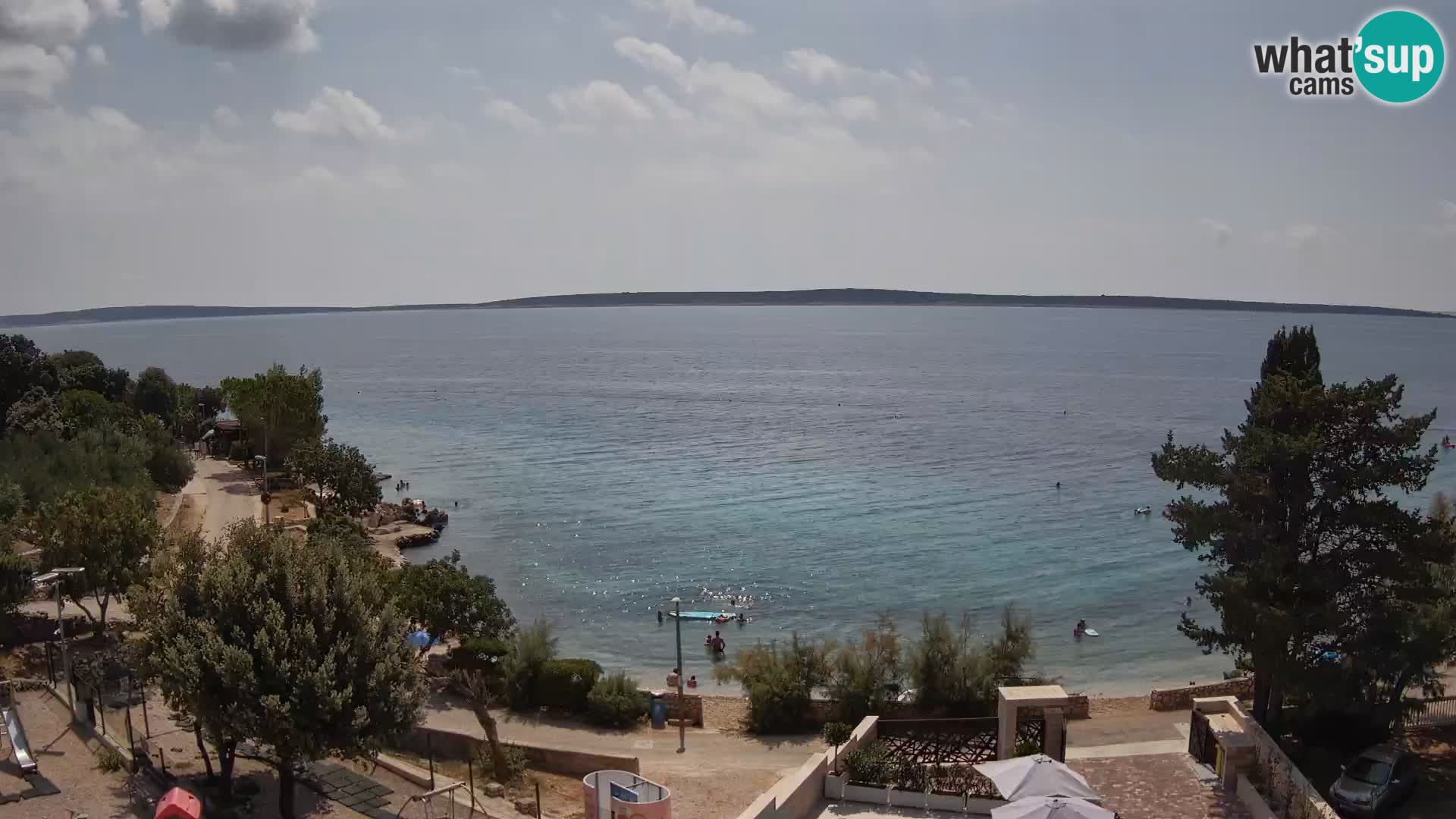 Webcam Plaža Male Mandre – Live View from Pag Island