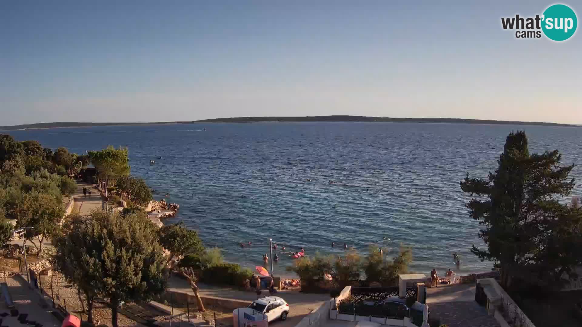 Webcam Plaža Male Mandre – Diretta dalla spiaggia sull’isola di Pag