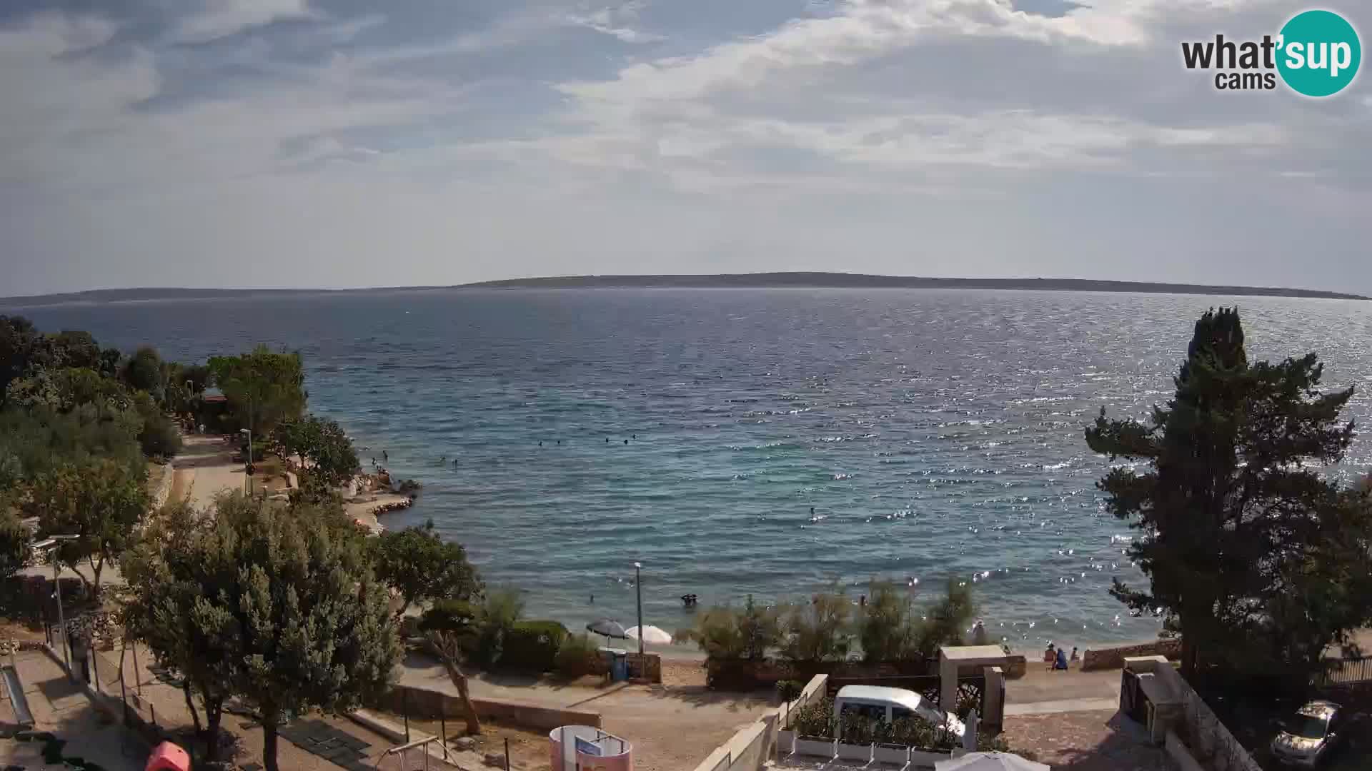 Webcam Plaža Male Mandre – Live View from Pag Island