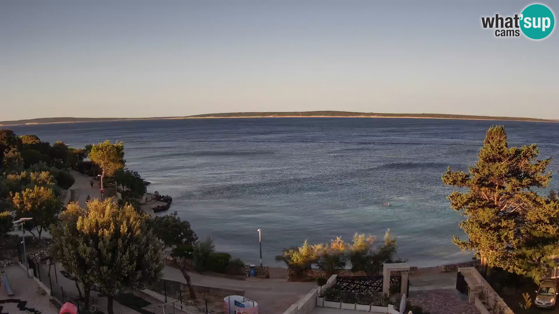 Webcam Plaža Male Mandre – Live View from Pag Island