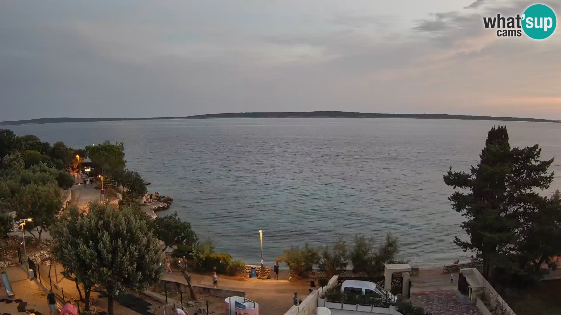 Webcam Plaža Male Mandre – Live View from Pag Island