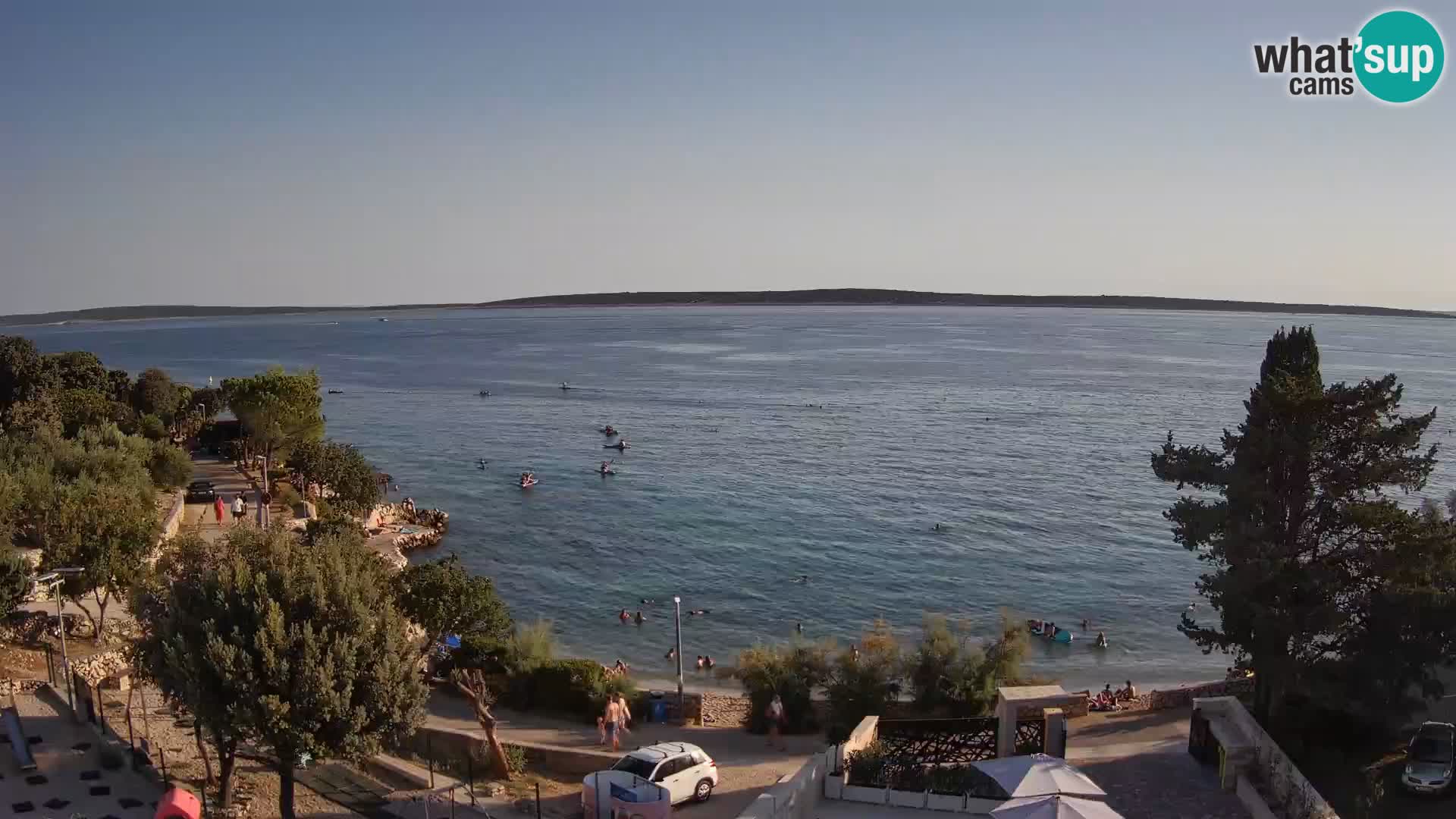 Webcam Plaža Male Mandre – Diretta dalla spiaggia sull’isola di Pag