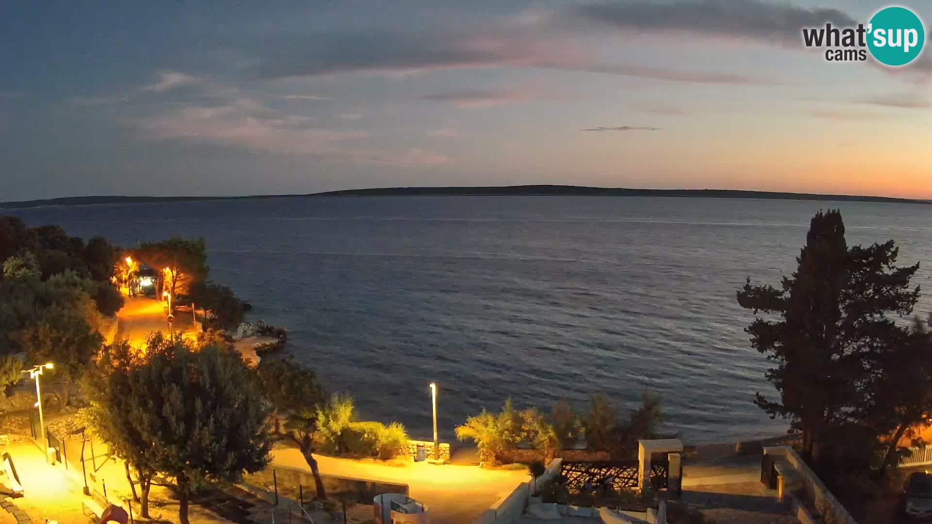 Webcam Plaža Male Mandre – Live View from Pag Island