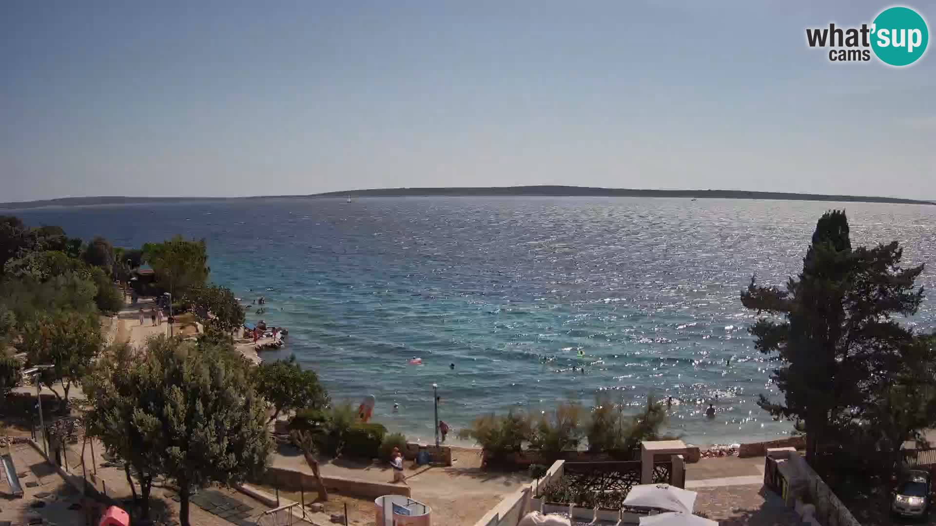 Webcam Plaža Male Mandre – Live View from Pag Island