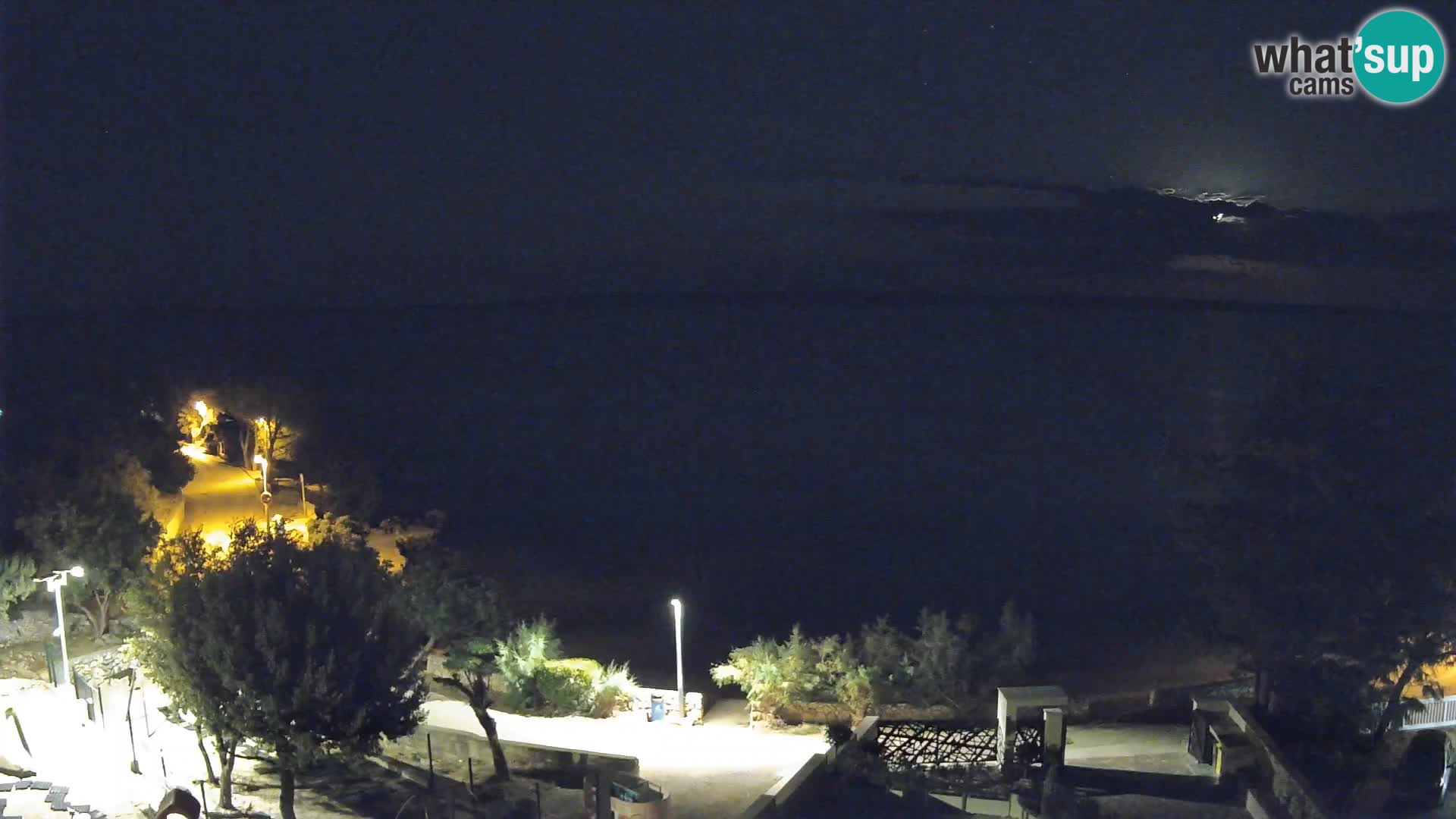 Webcam Strand Male Mandre – Liveblick von der Insel Pag