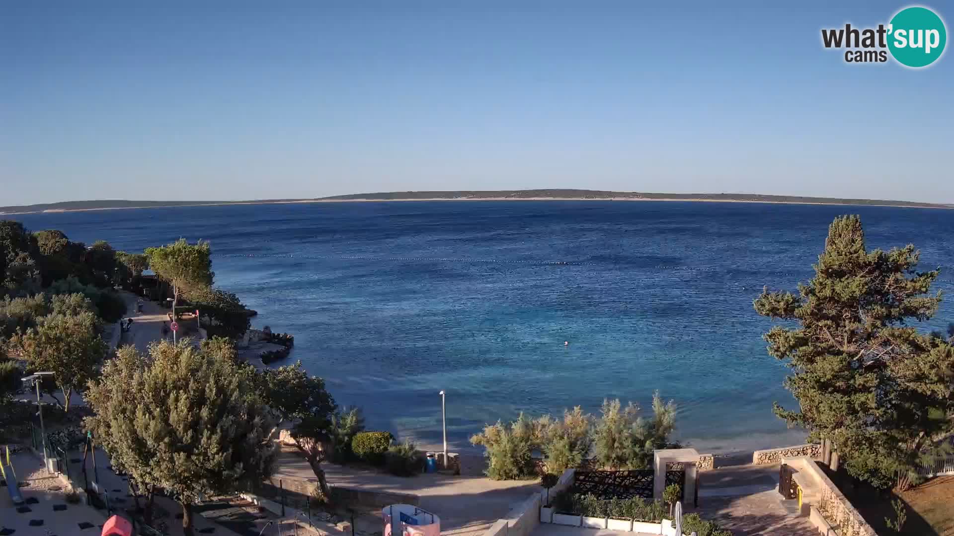 Webcam Plaža Male Mandre – Diretta dalla spiaggia sull’isola di Pag