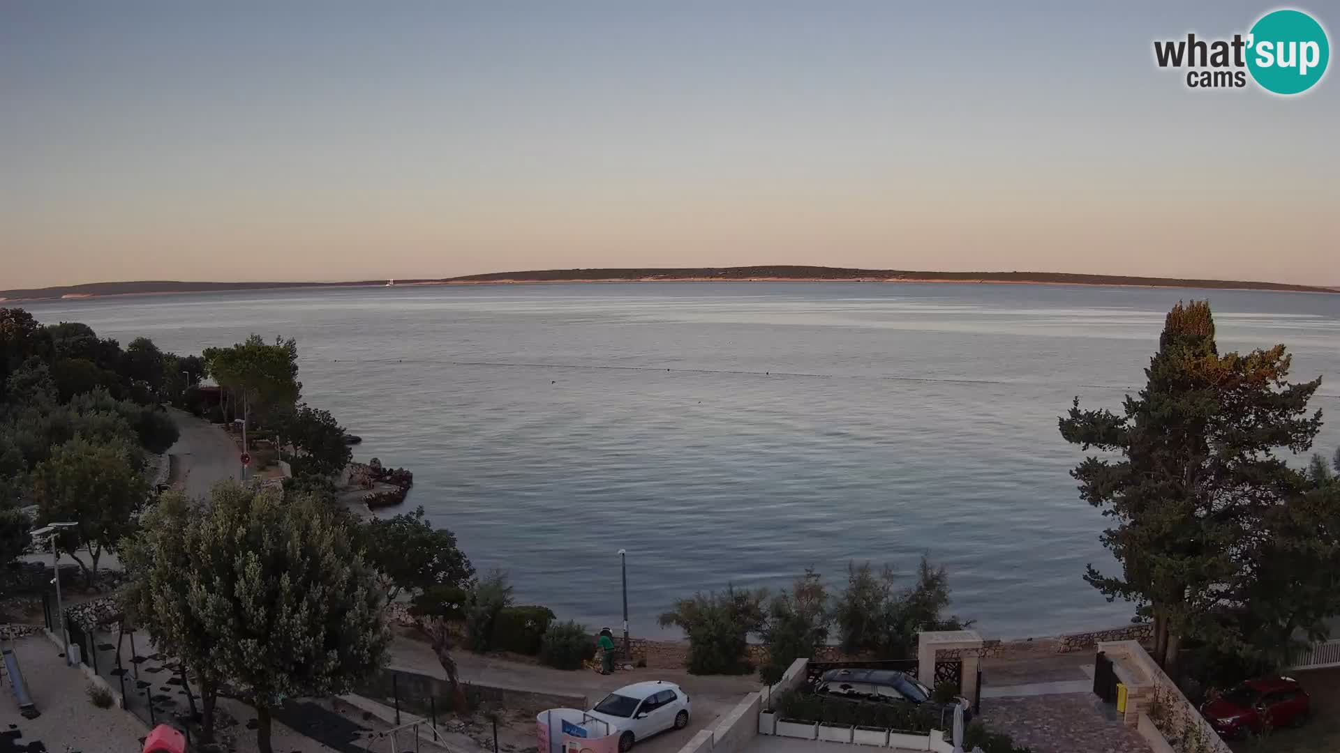 Webcam Strand Male Mandre – Liveblick von der Insel Pag