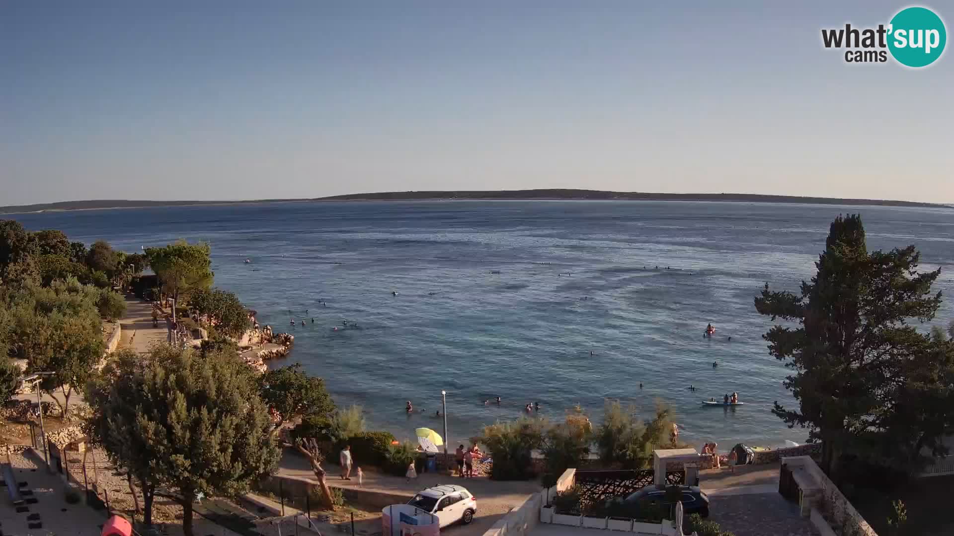 Webcam Plaža Male Mandre – Live View from Pag Island