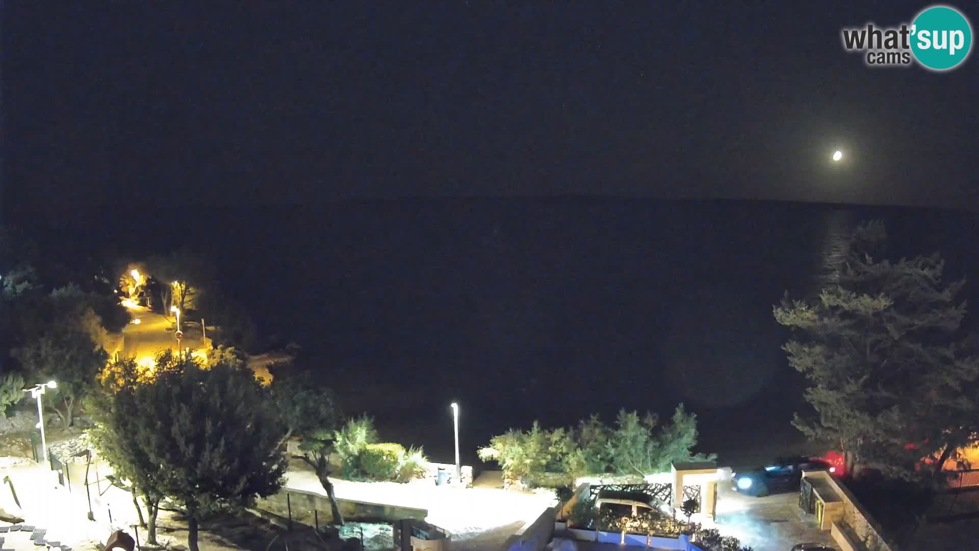 Webcam Strand Male Mandre – Liveblick von der Insel Pag