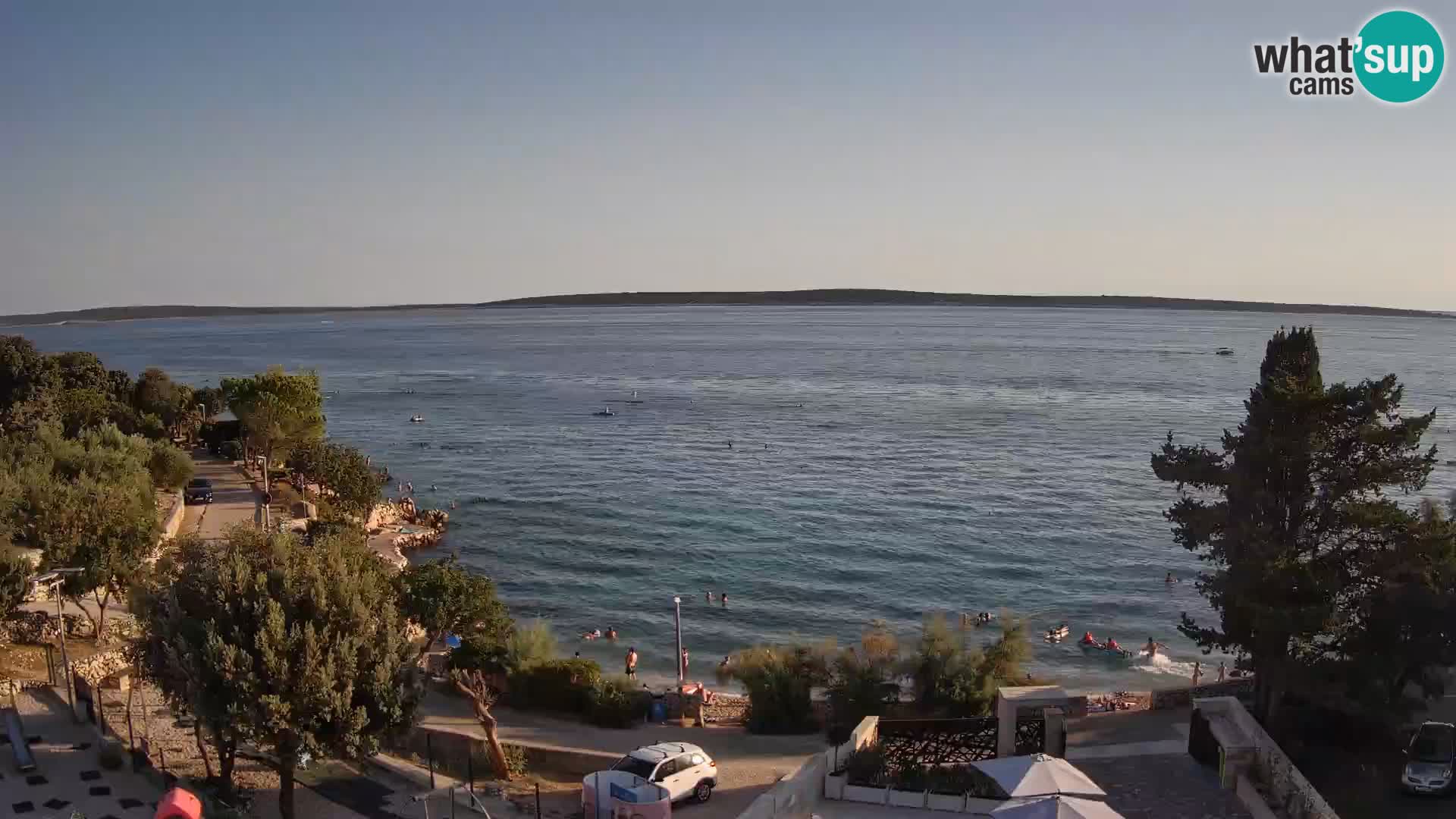 Webcam Plaža Male Mandre – Live View from Pag Island