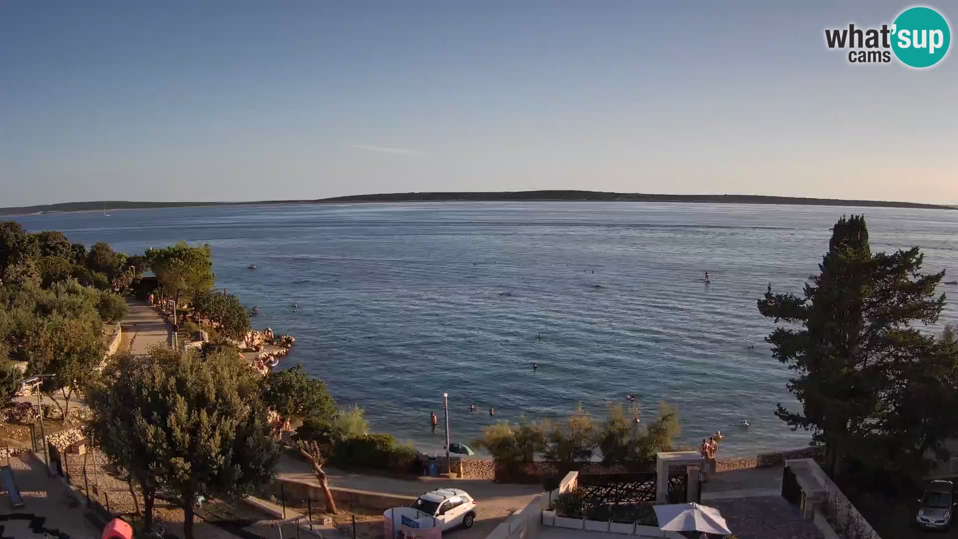 Webcam Plaža Male Mandre – Live View from Pag Island