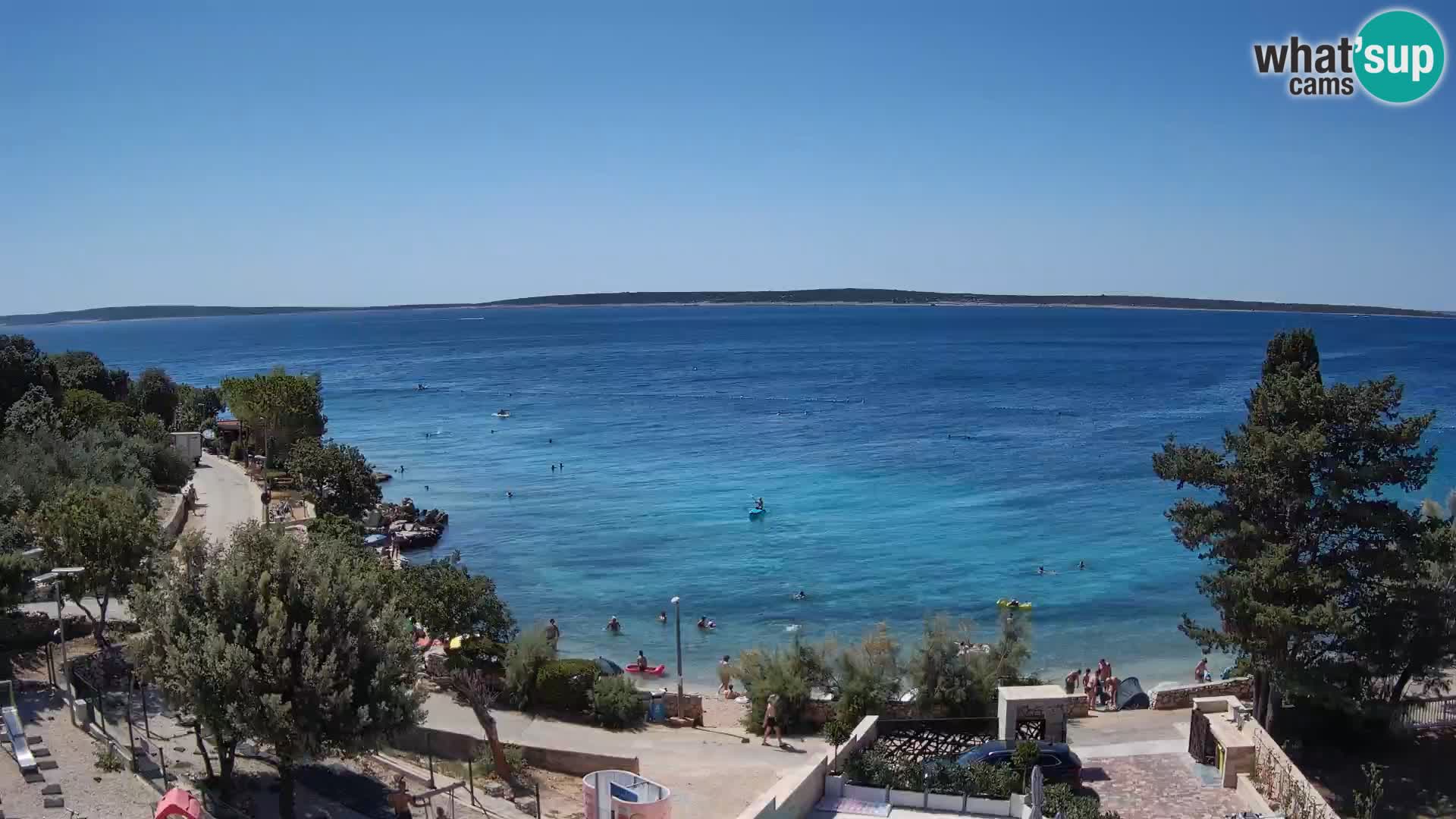 Webcam Plaža Male Mandre – Live View from Pag Island